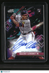 2025 Topps Chrome Cosmic Nacho Alvarez Jr. Auto Black Eclipse Refractor #/10