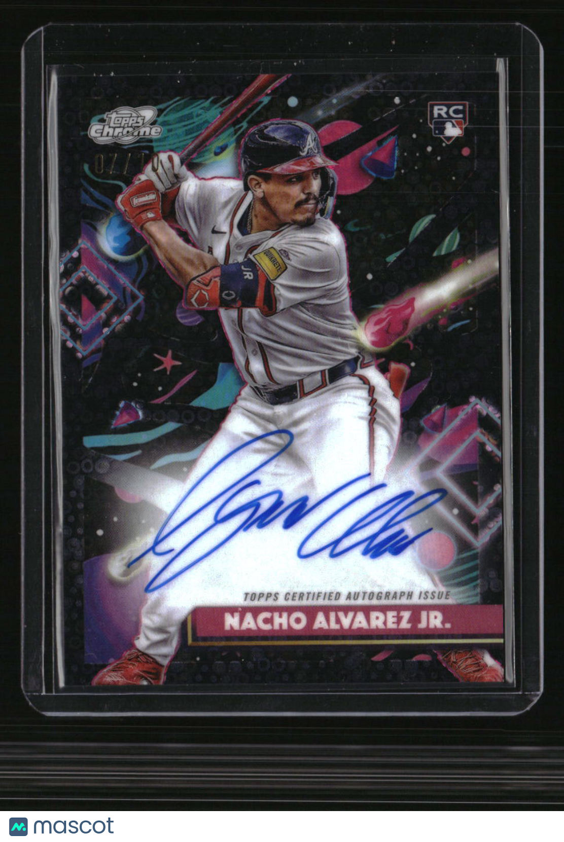 2025 Topps Chrome Cosmic Nacho Alvarez Jr. Auto Black Eclipse Refractor #/10