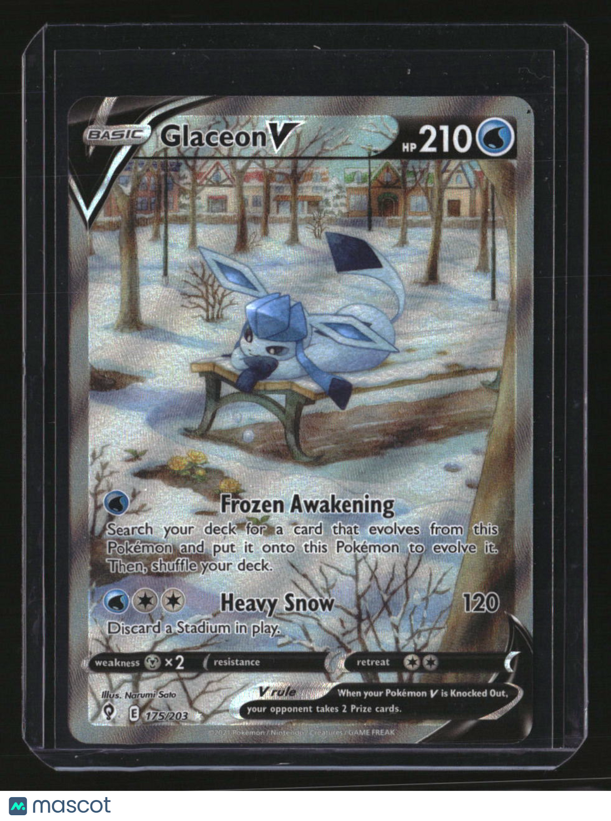 SWSH07: Evolving Skies Glaceon V (Alternate Full Art)