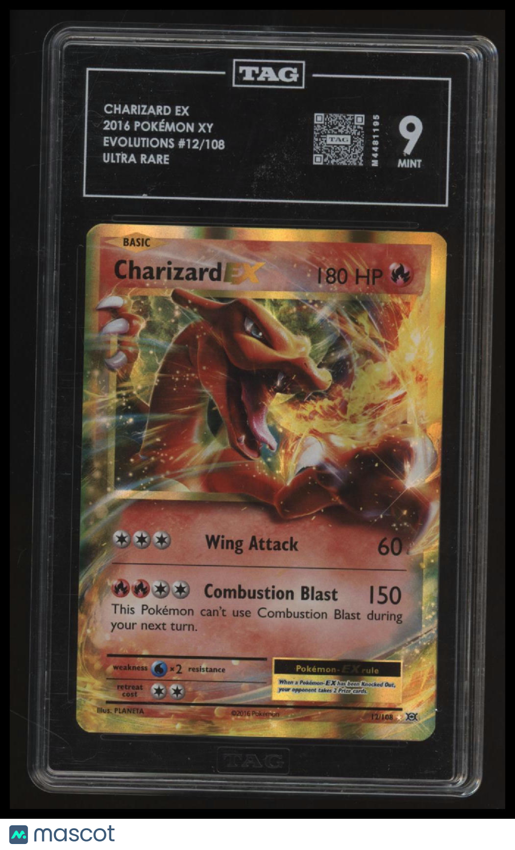 XY - Evolutions Charizard EX TAG 9