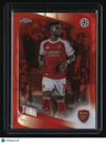 2025-26 Topps Chrome UEFA Club Competitions Bukayo Saka Orange Lava #/25