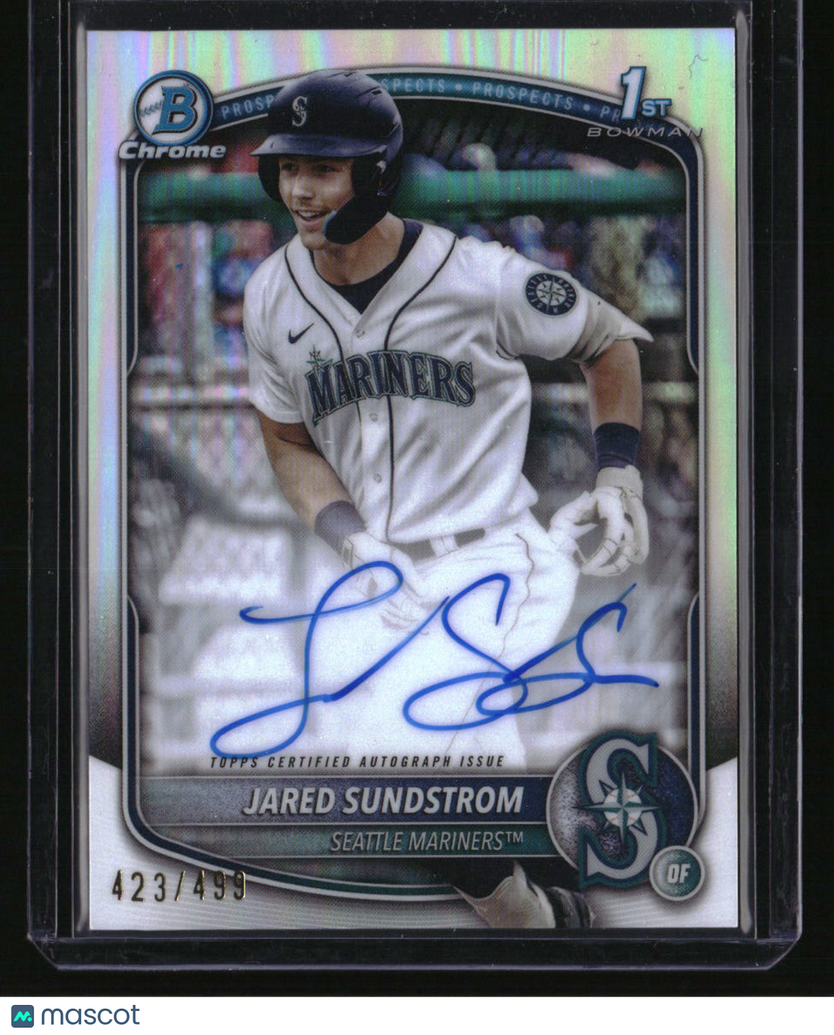 2025 Bowman Jared Sundstrom Chrome Prospect Autographs Refractor #/499