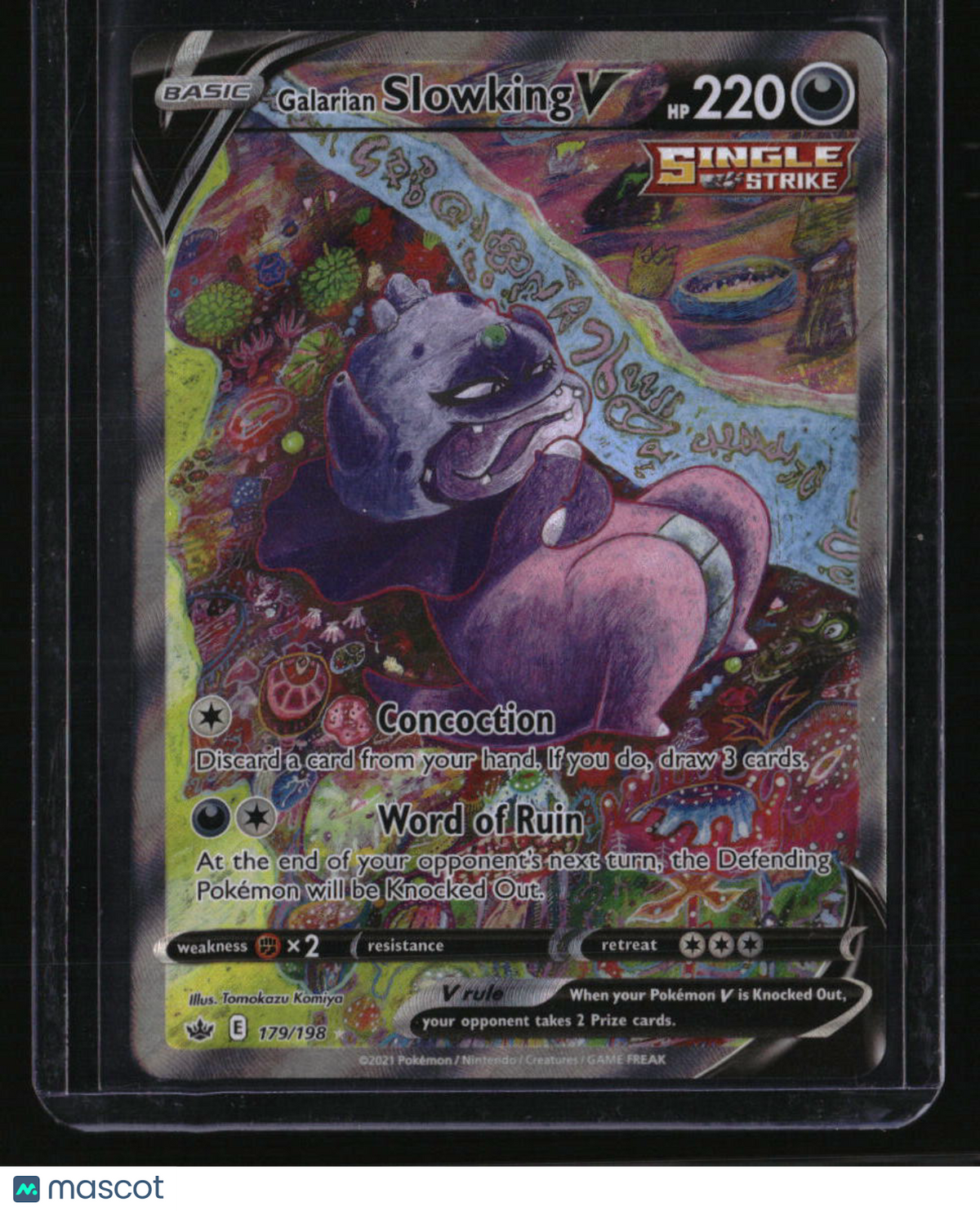 SWSH06: Chilling Reign Galarian Slowking V (Alternate Full Art)