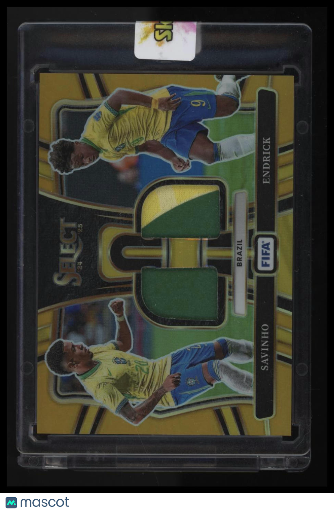 2024-25 Panini Select FIFA Endrick / Savinho Dual Swatches Gold #/10