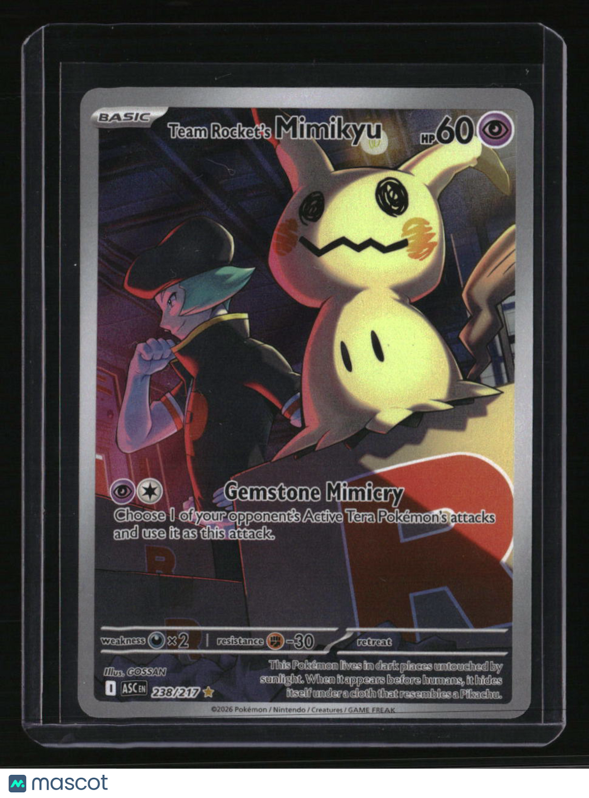 ME: Ascended Heroes Team Rocket's Mimikyu