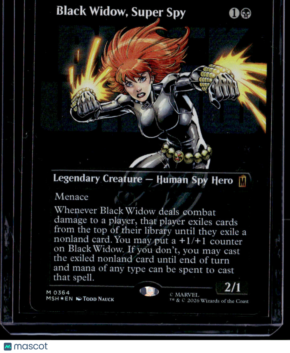 Marvel Super Heroes Black Widow, Super Spy (Borderless) (0364) Foil