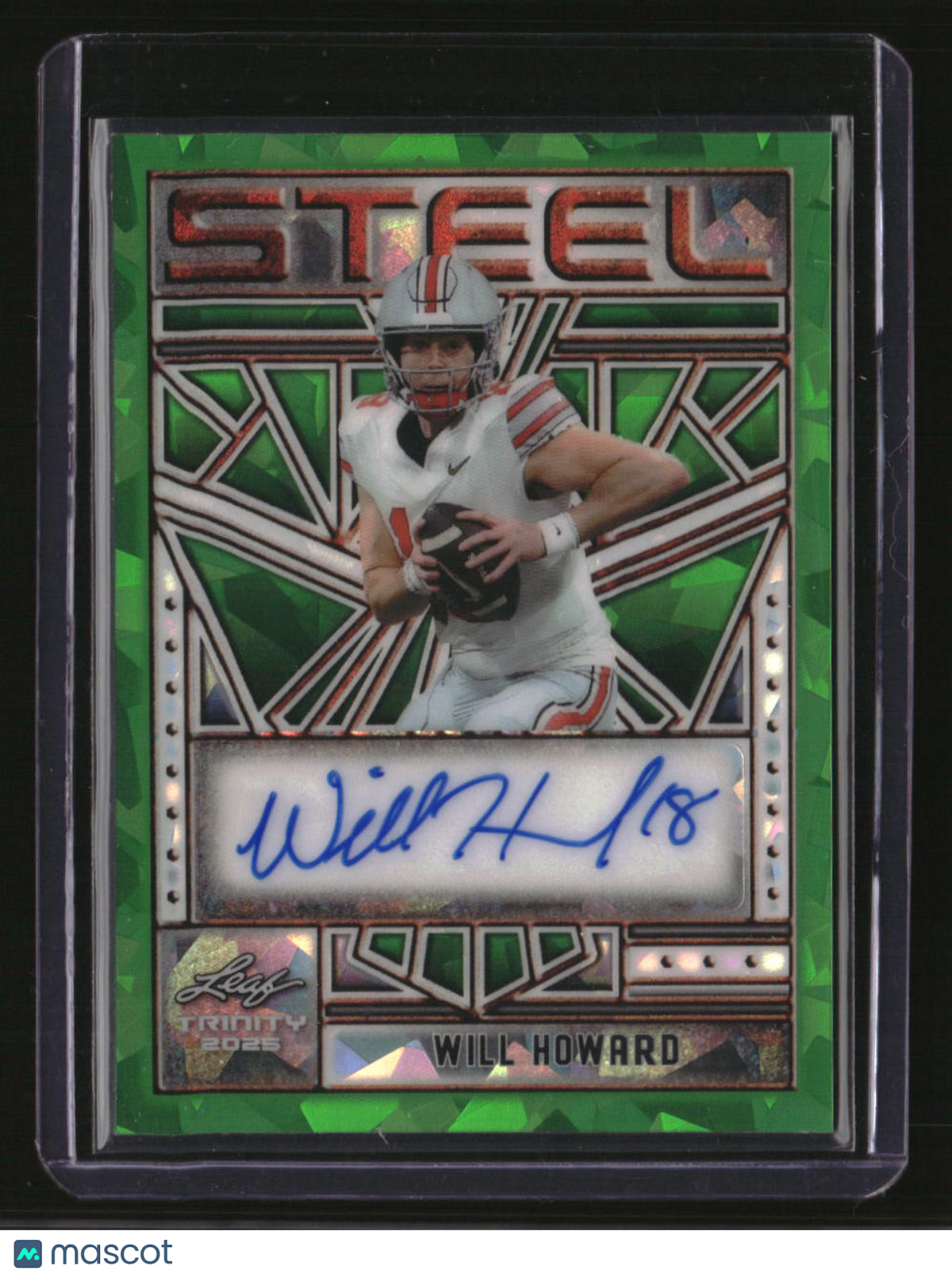 2025 Leaf Trinity - Steel Auto Crystal Green Will Howard #/1