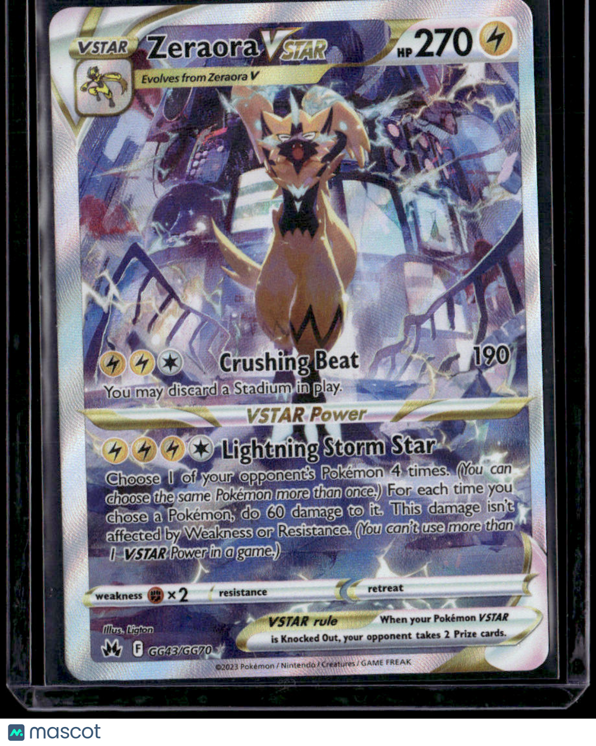 SWSH: Crown Zenith: Galarian Gallery Zeraora VSTAR