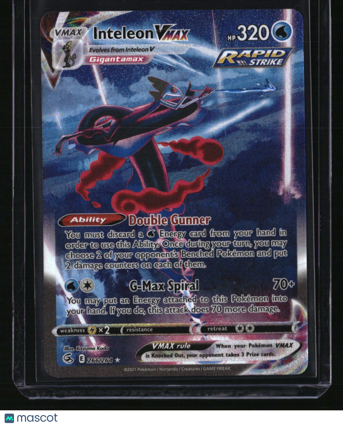 SWSH08: Fusion Strike Inteleon VMAX (Alternate Art Secret)
