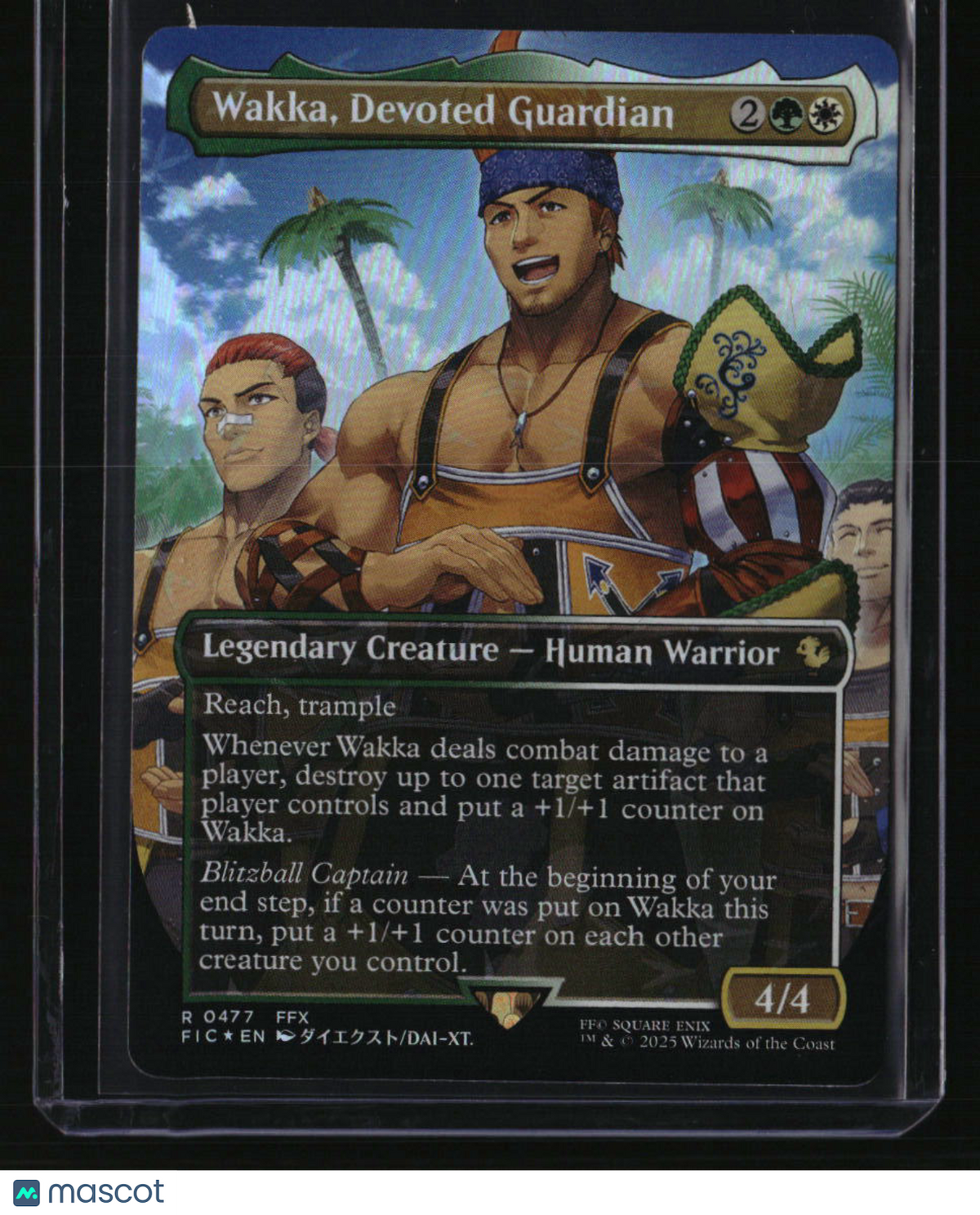 FINAL FANTASY Wakka, Devoted Guardian (Borderless) (Chocobo Track Foil)