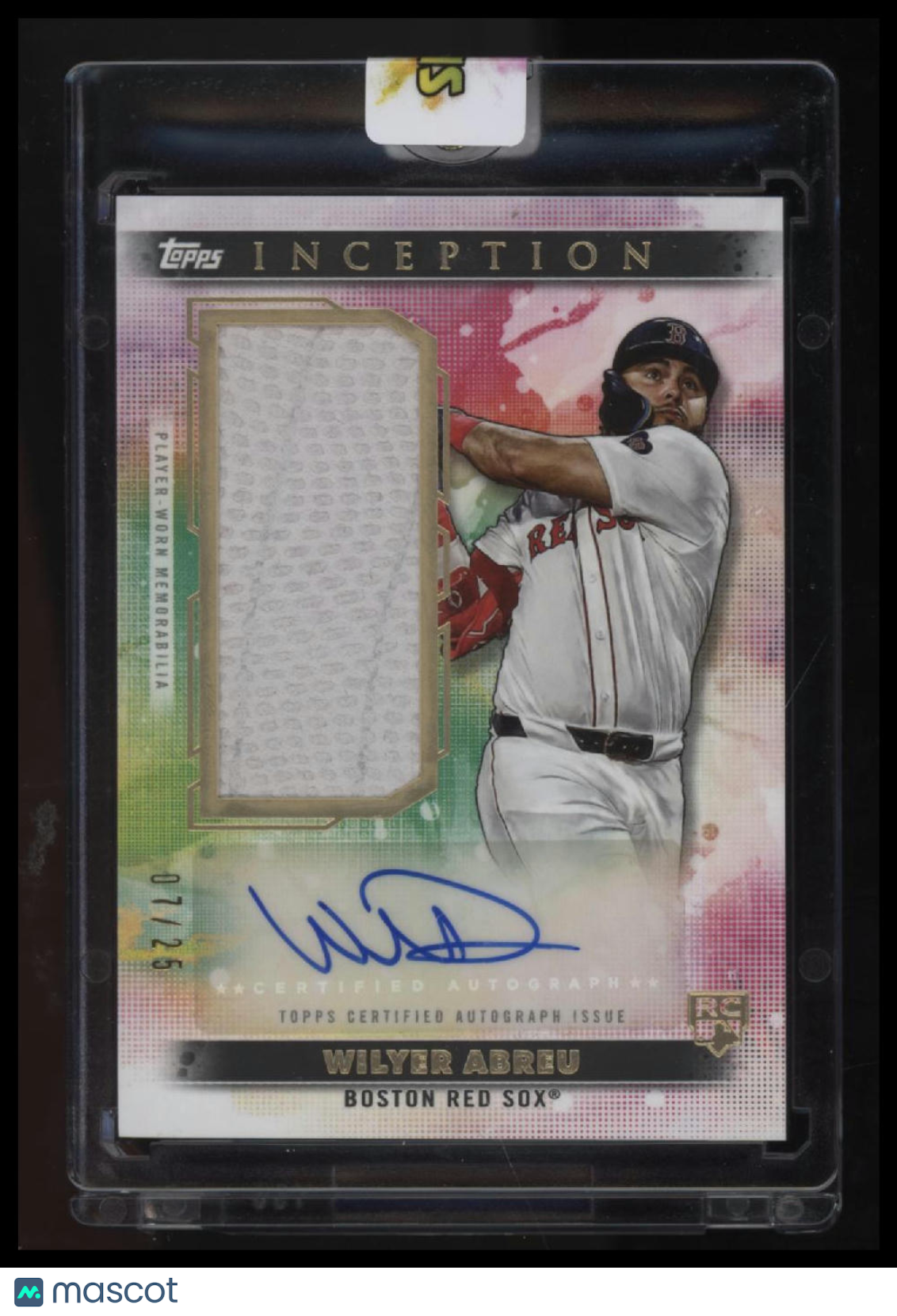 2024 Topps Inception Wilyer Abreu Autographed Game Sock / Batting Glove #/25