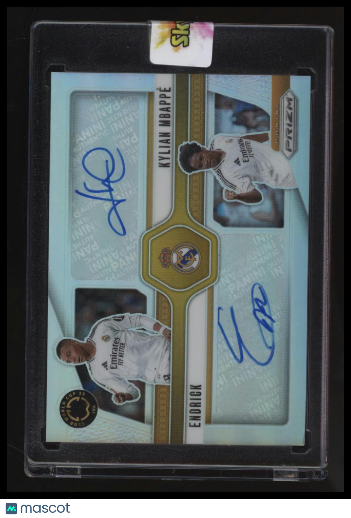 2025 Prizm FIFA Club World Cup Endrick / Mbappe Dual Signatures Silver #/10