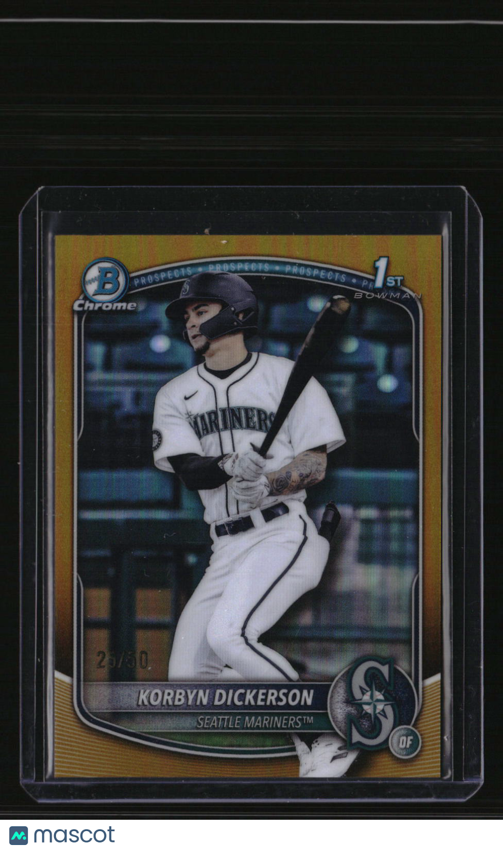 2025 Bowman Draft Korbyn Dickerson Chrome Gold Refractor #/50