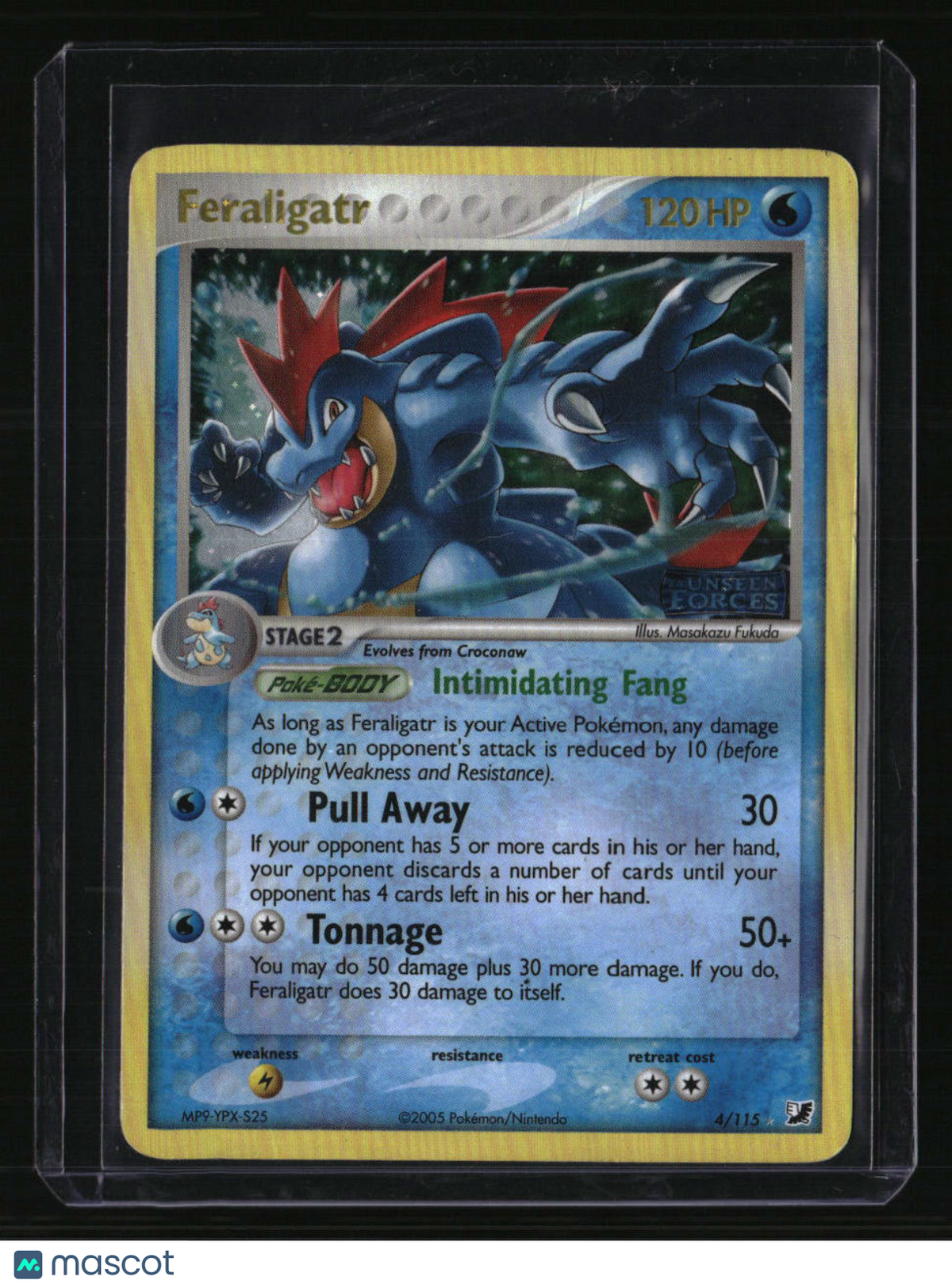 Unseen Forces Feraligatr Reverse Holo