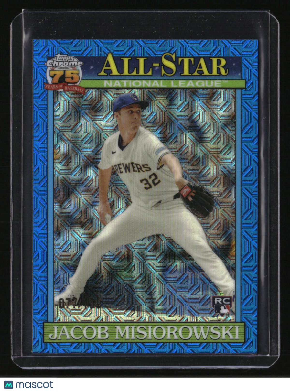 2026 Topps Jacob Misiorowski 35th Anniversary Chrome All-Stars Blue Refractor