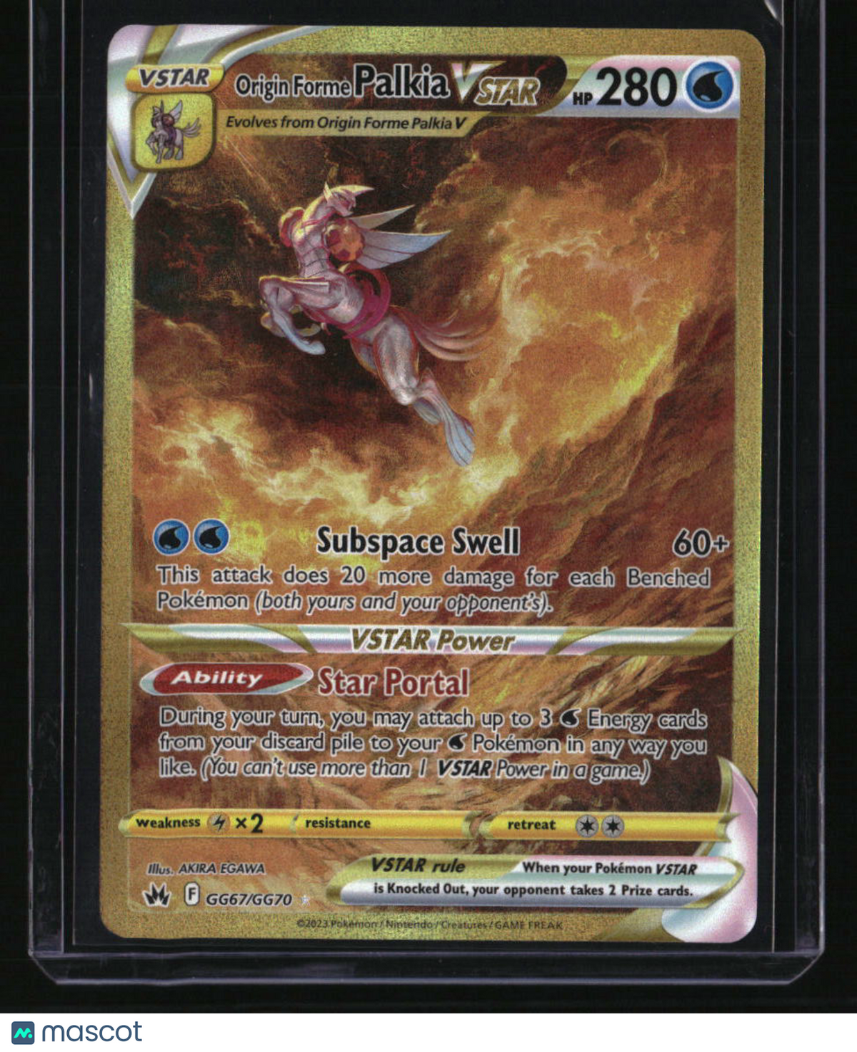 SWSH: Crown Zenith: Galarian Gallery Origin Forme Palkia VSTAR (Secret)