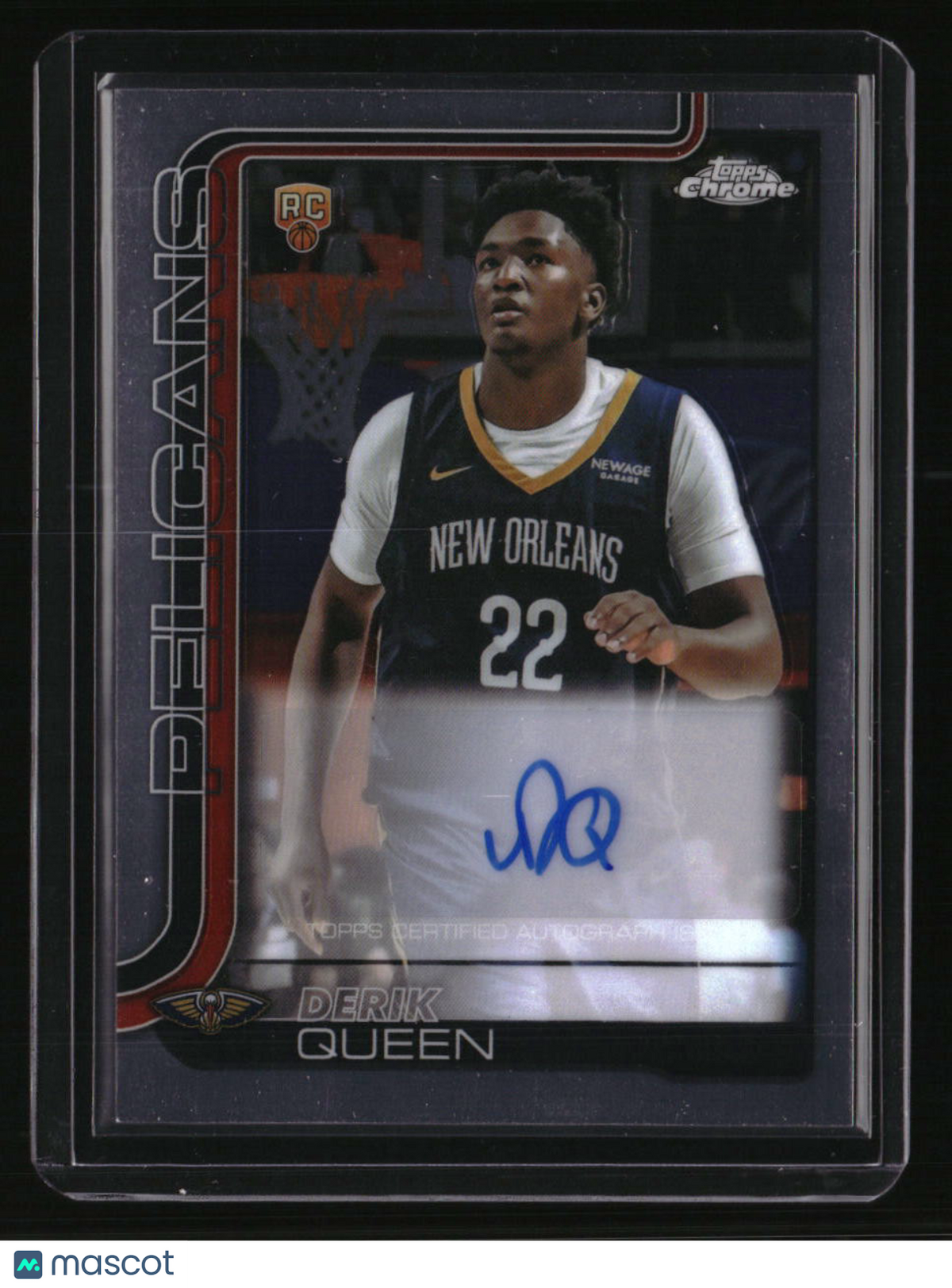 2025-26 Topps Chrome Derik Queen Chrome Rookie Autographs