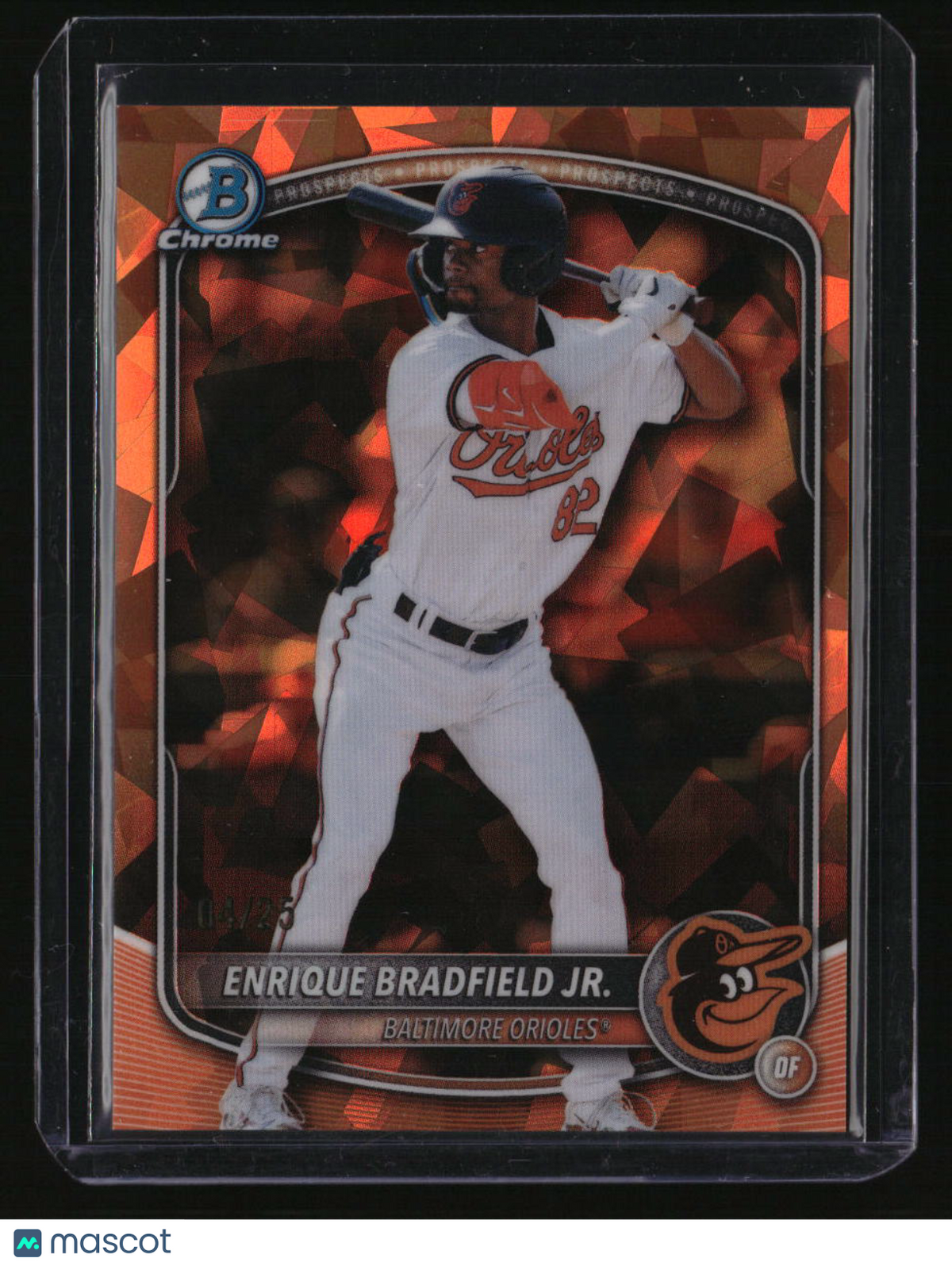 2025 Bowman Draft Sapphire Edition Enrique Bradfield Jr. Orange #/25