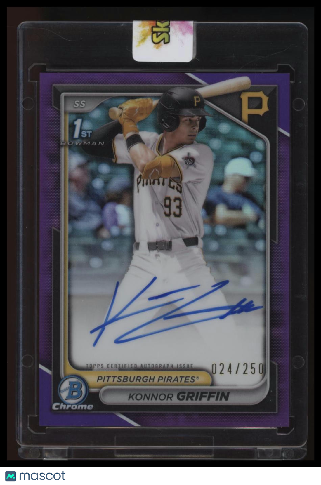 2024 Bowman Draft Konnor Griffin Chrome Prospect Autographs Purple #/250