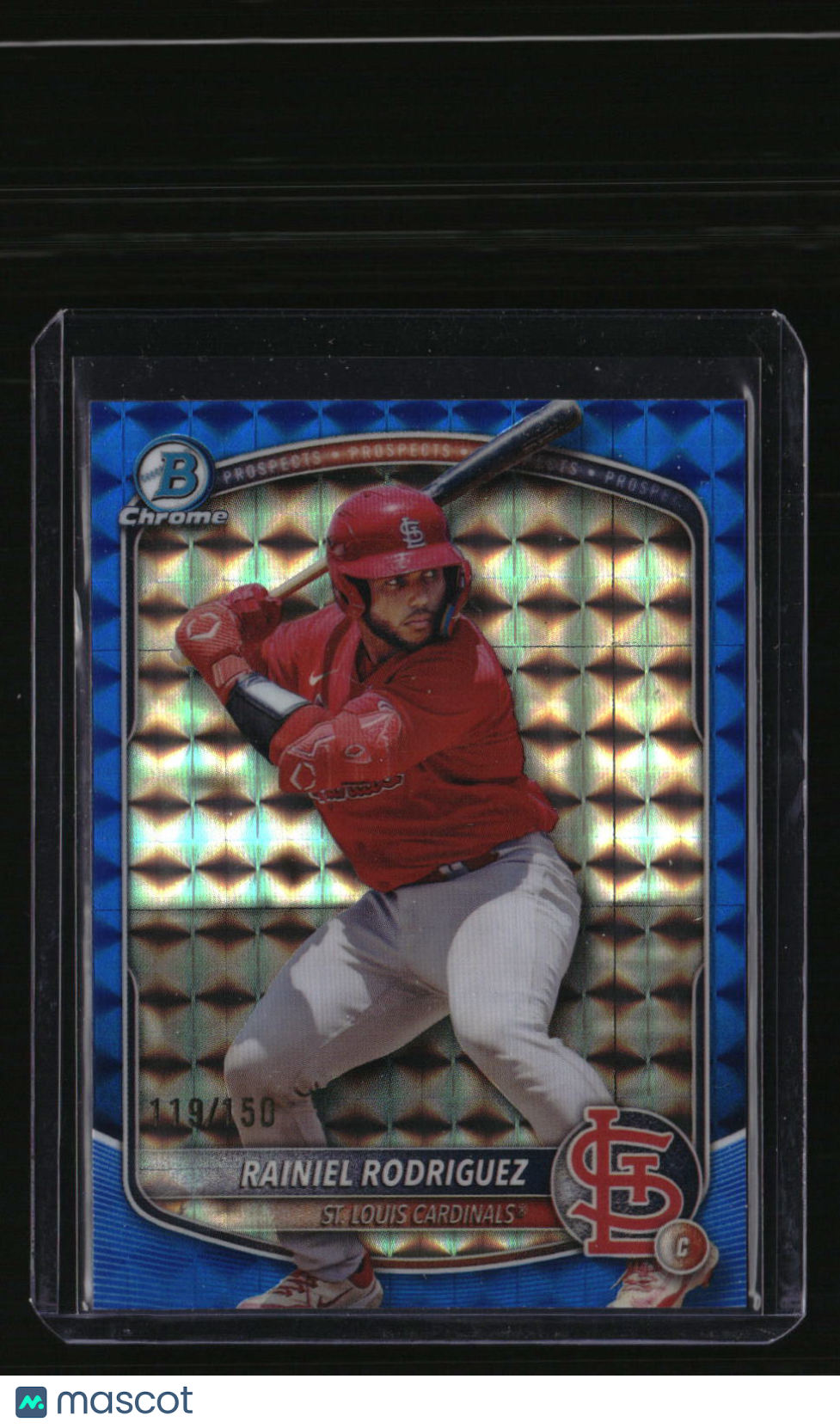 2025 Bowman Draft Rainiel Rodriguez Chrome Blue Geometric #/150