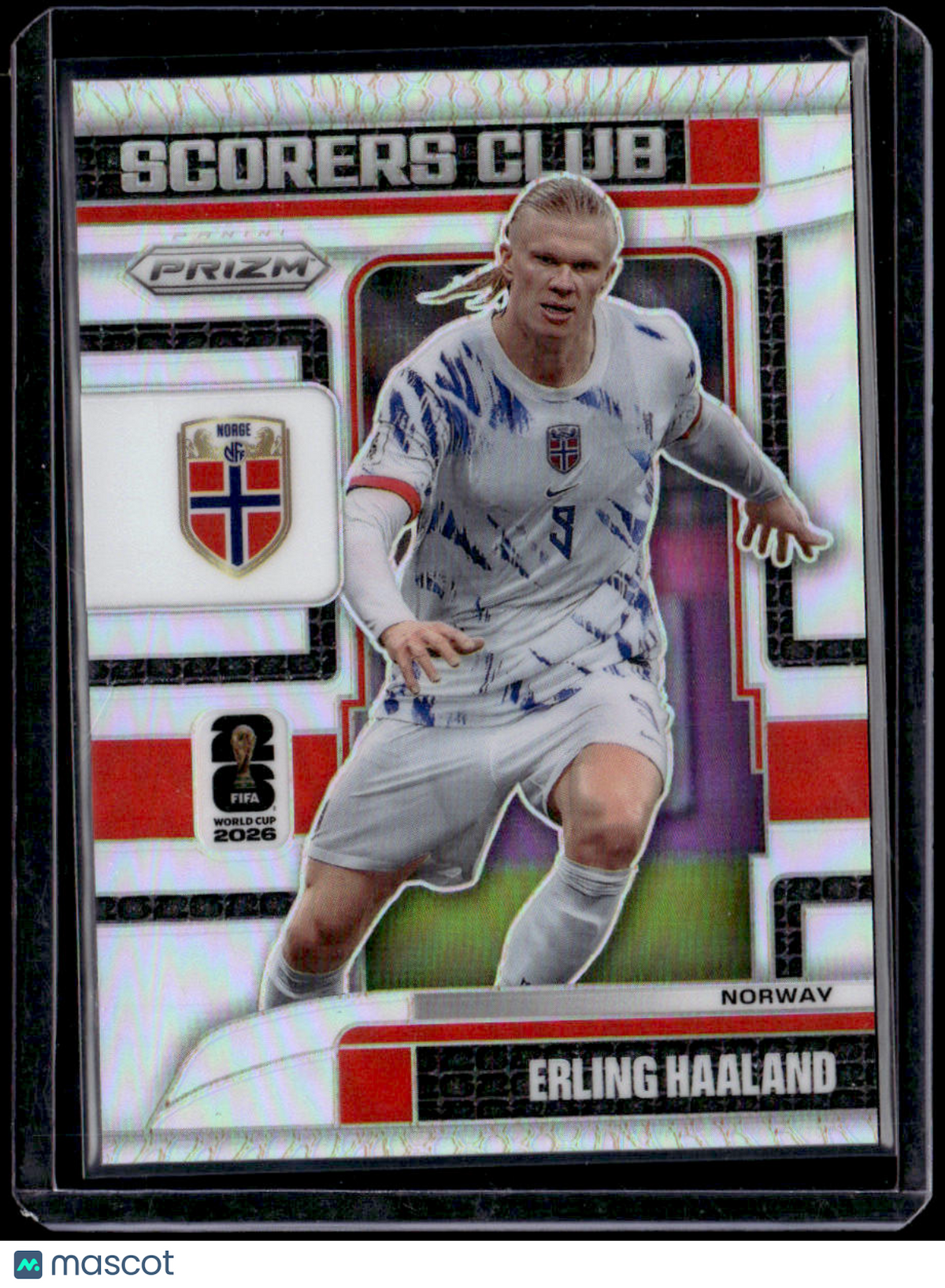 2026 Panini Prizm FIFA World Cup Erling Haaland Scorers Club Silver Prizms