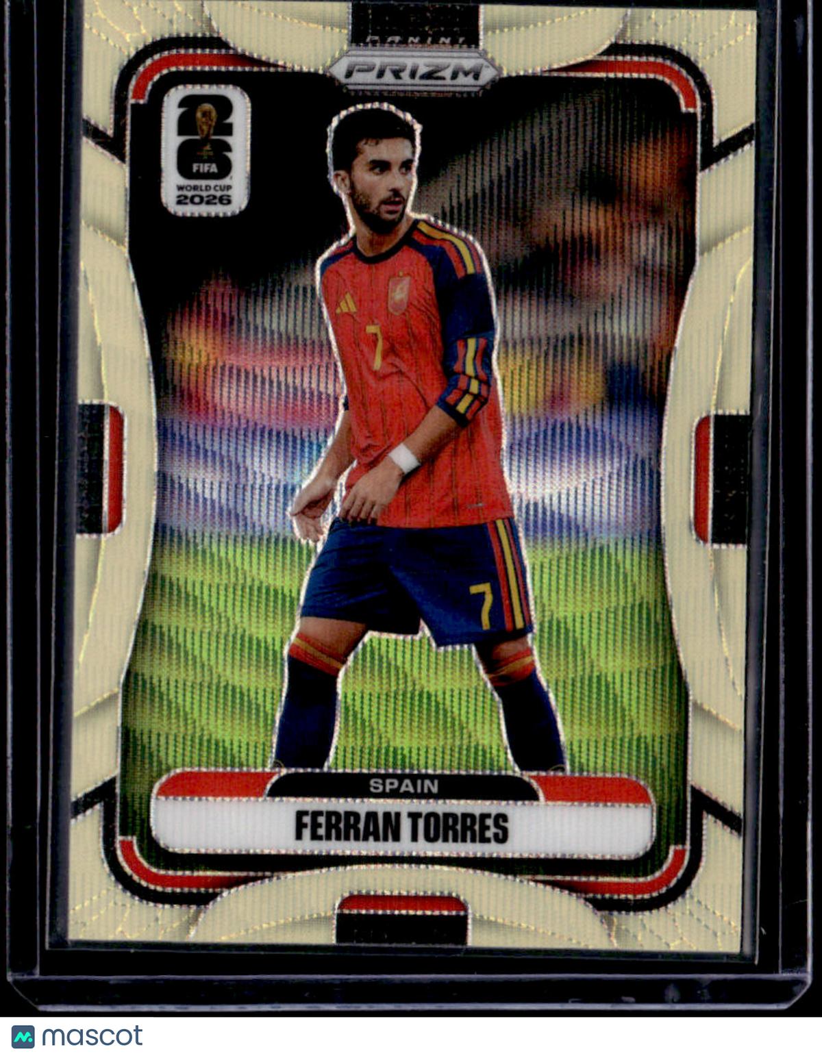 2026 Panini Prizm FIFA World Cup Ferran Torres Yellow Wave Prizm #/180