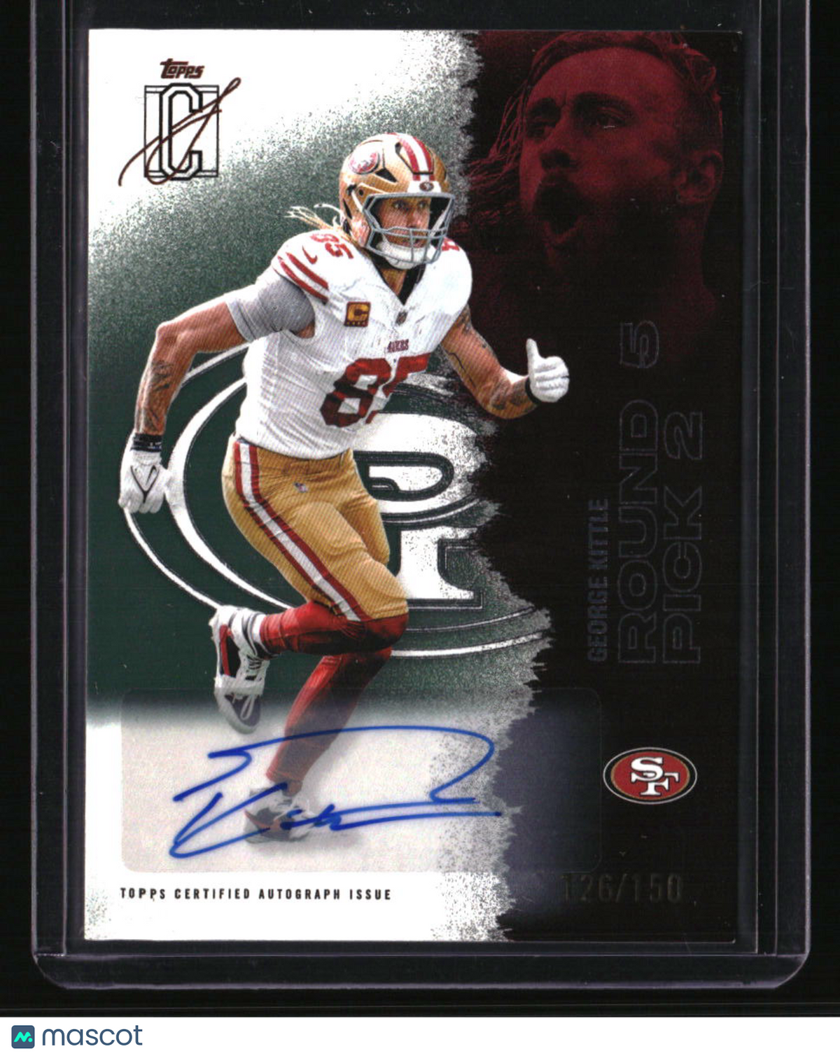 2025 Topps Signature Class George Kittle Autographs Green #/150