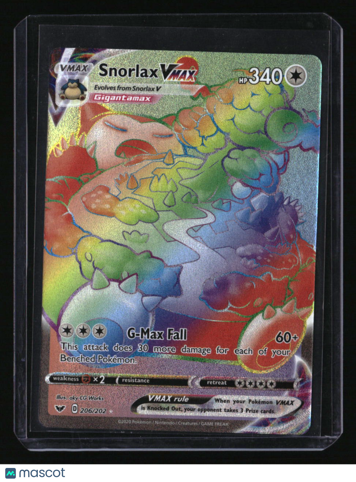 SWSH01: Sword &amp; Shield Base Set Snorlax VMAX (Secret)