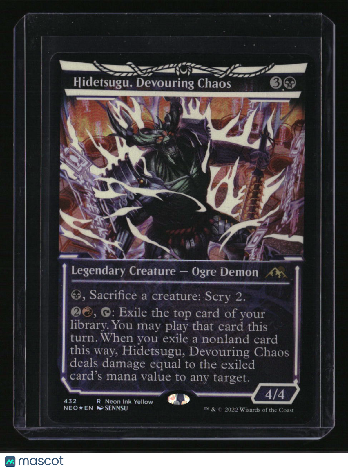 Kamigawa: Neon Dynasty Hidetsugu, Devouring Chaos (Neon Yellow) (WPN Exclusive)