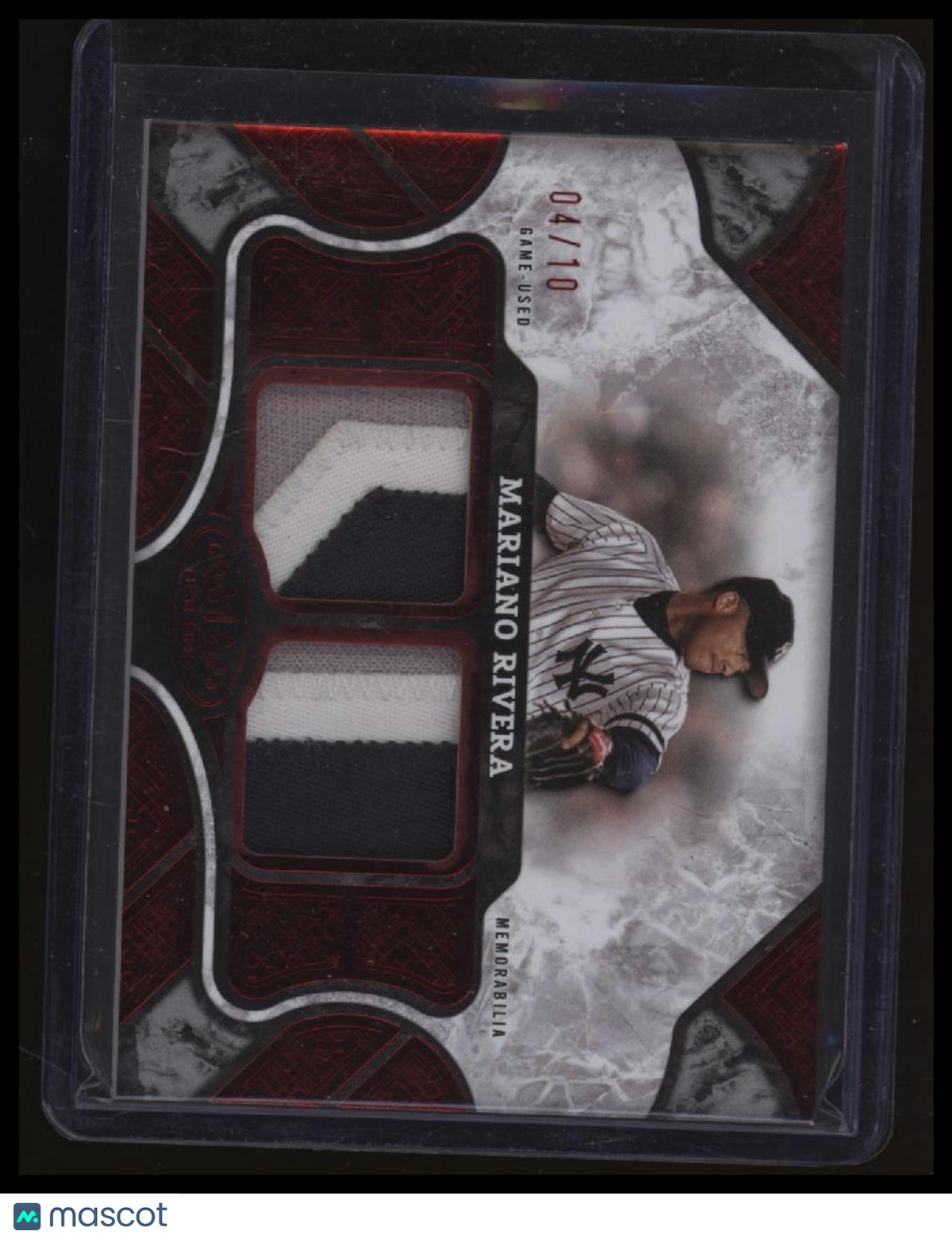 2025 Topps Tier One Mariano Rivera Tier One Relics Red Dual Patch