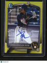2025 Bowman Chrome Braylon Payne Prospect Autographs Yellow #/75