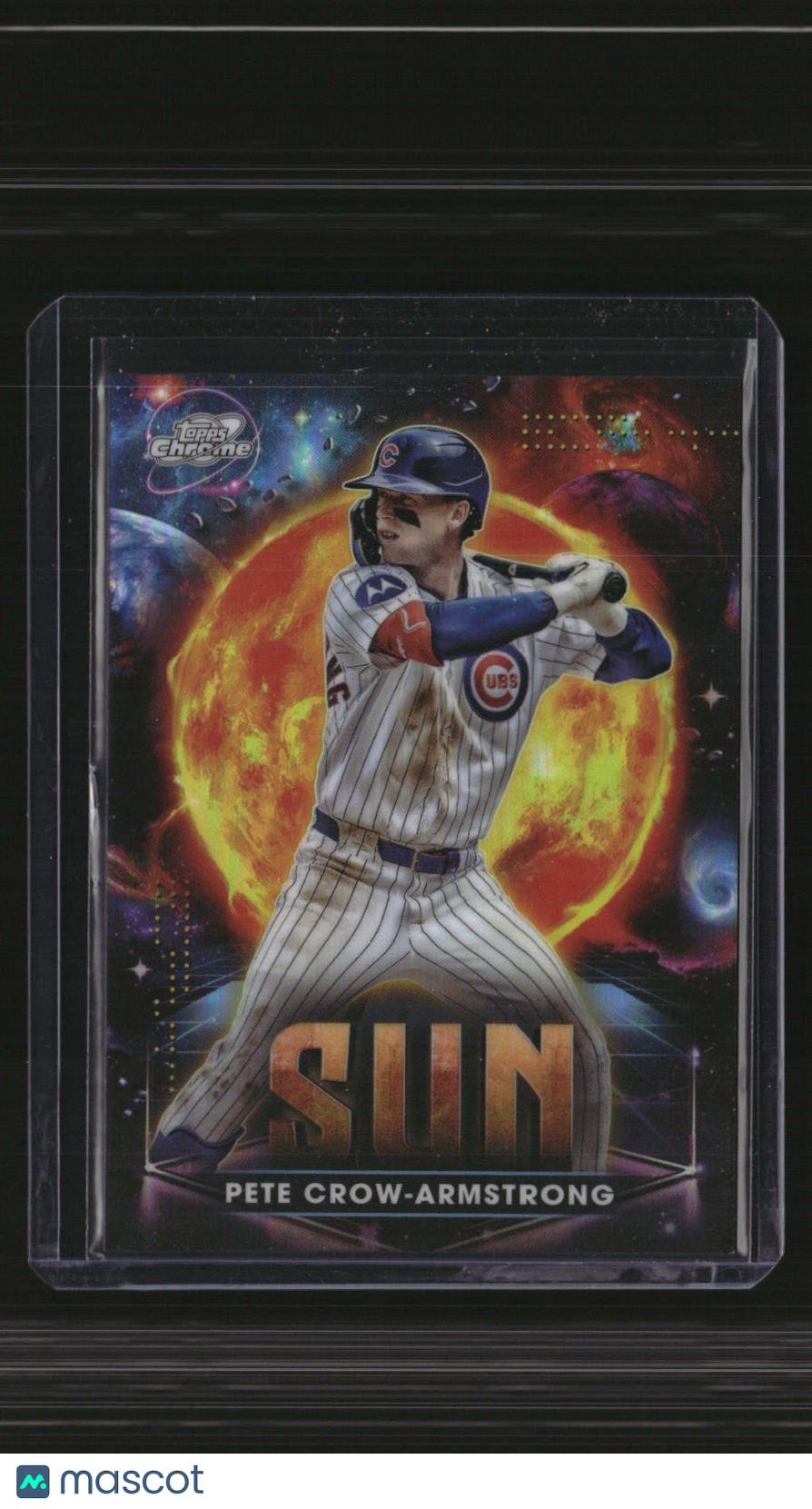 2025 Topps Chrome Cosmic Pete Crow-Armstrong Planetary Pursuit Sun