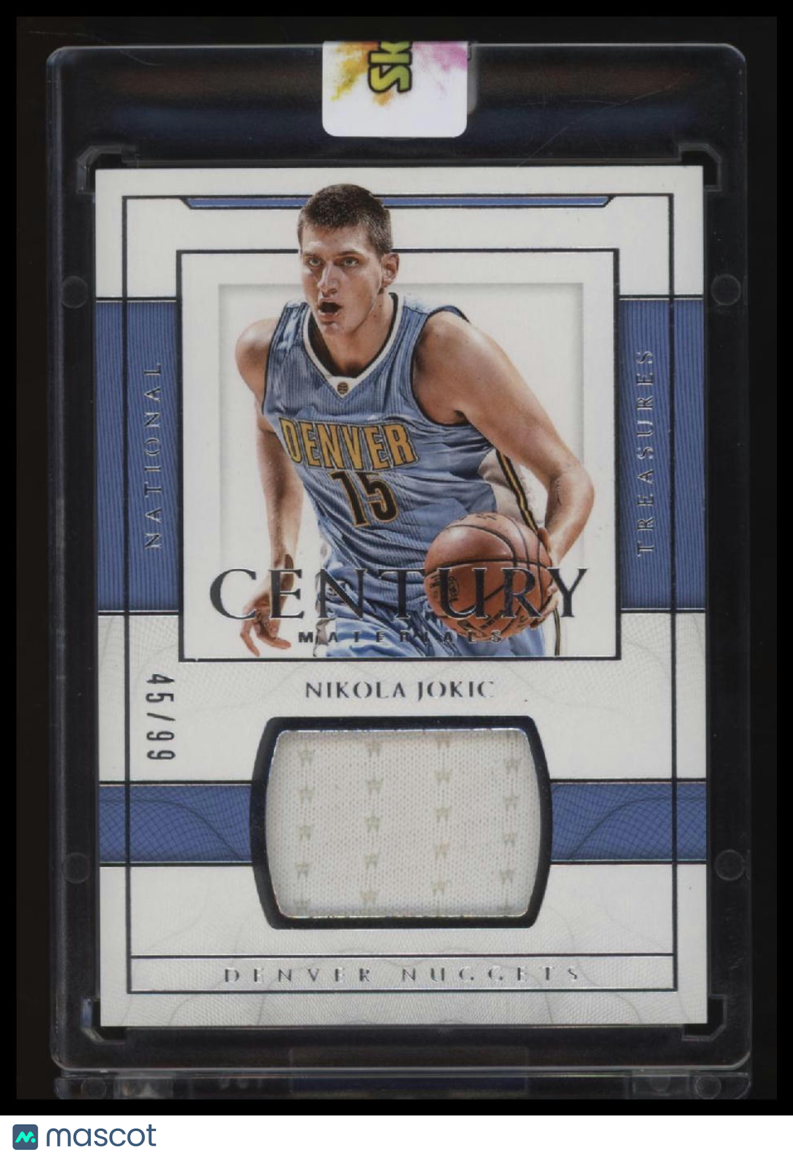 2016-17 Panini National Treasures Nikola Jokic Century Materials #/99