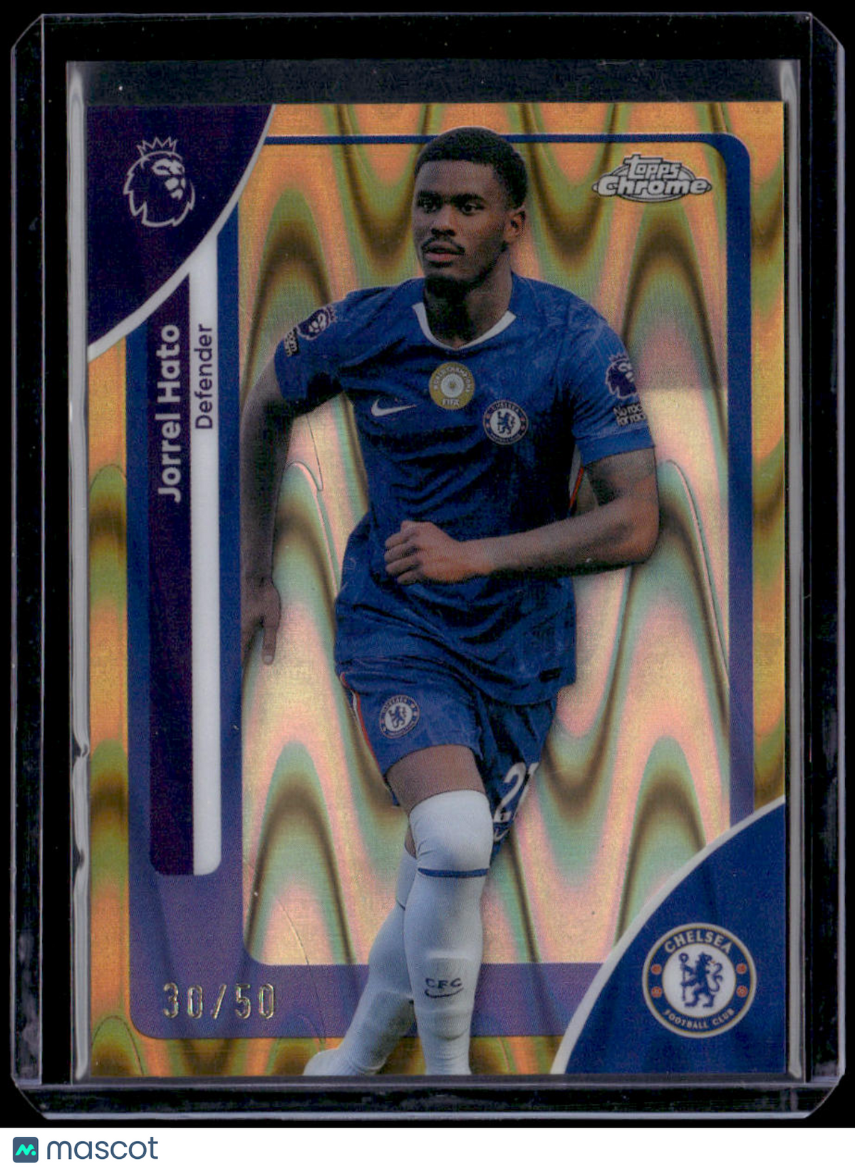 2025-26 Topps Chrome Premier League Jorrel Hato Gold Wave Refractor #/50