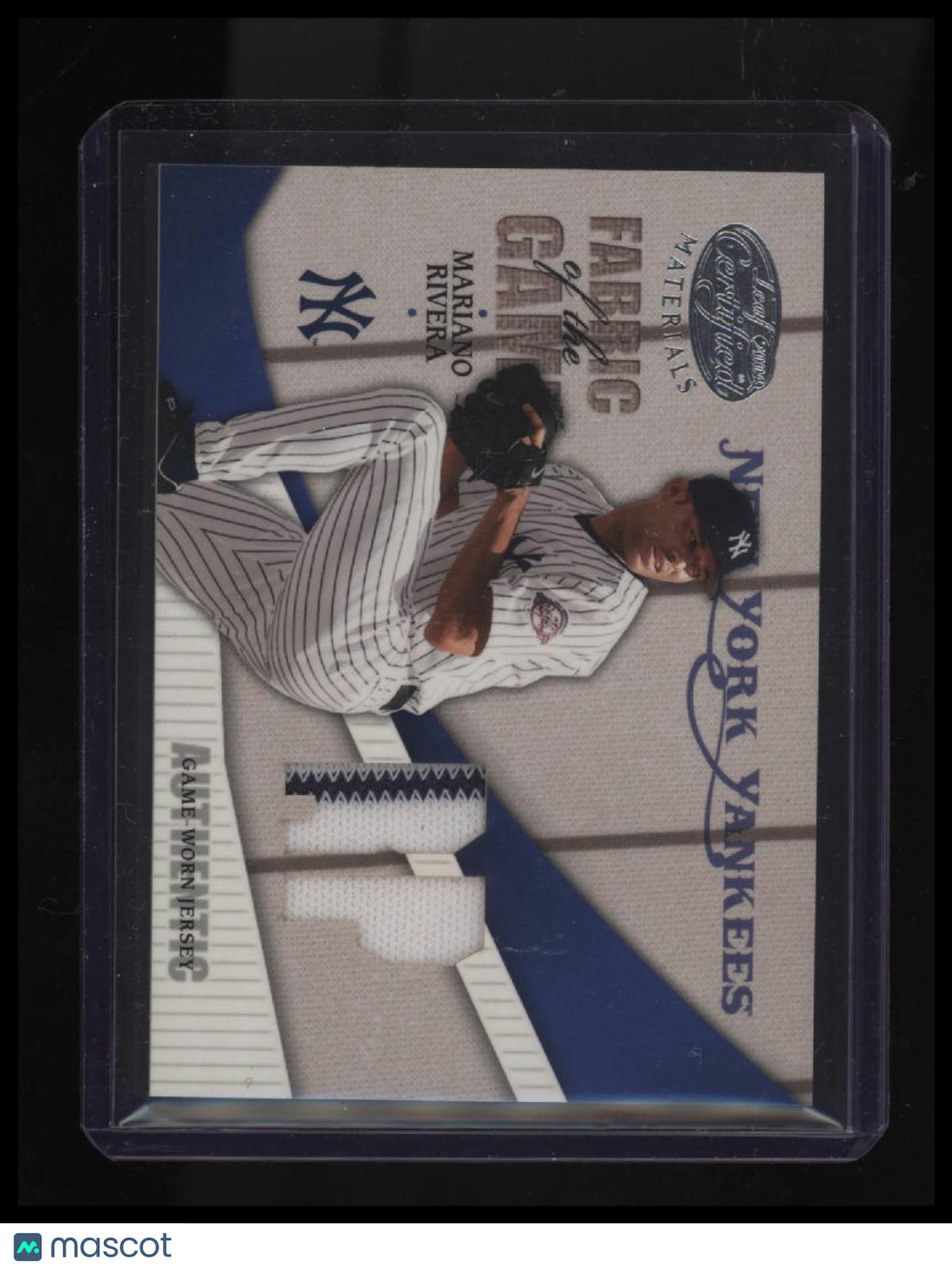 2004 Leaf Certified Materials Mariano Rivera Fabric of the Game #/100