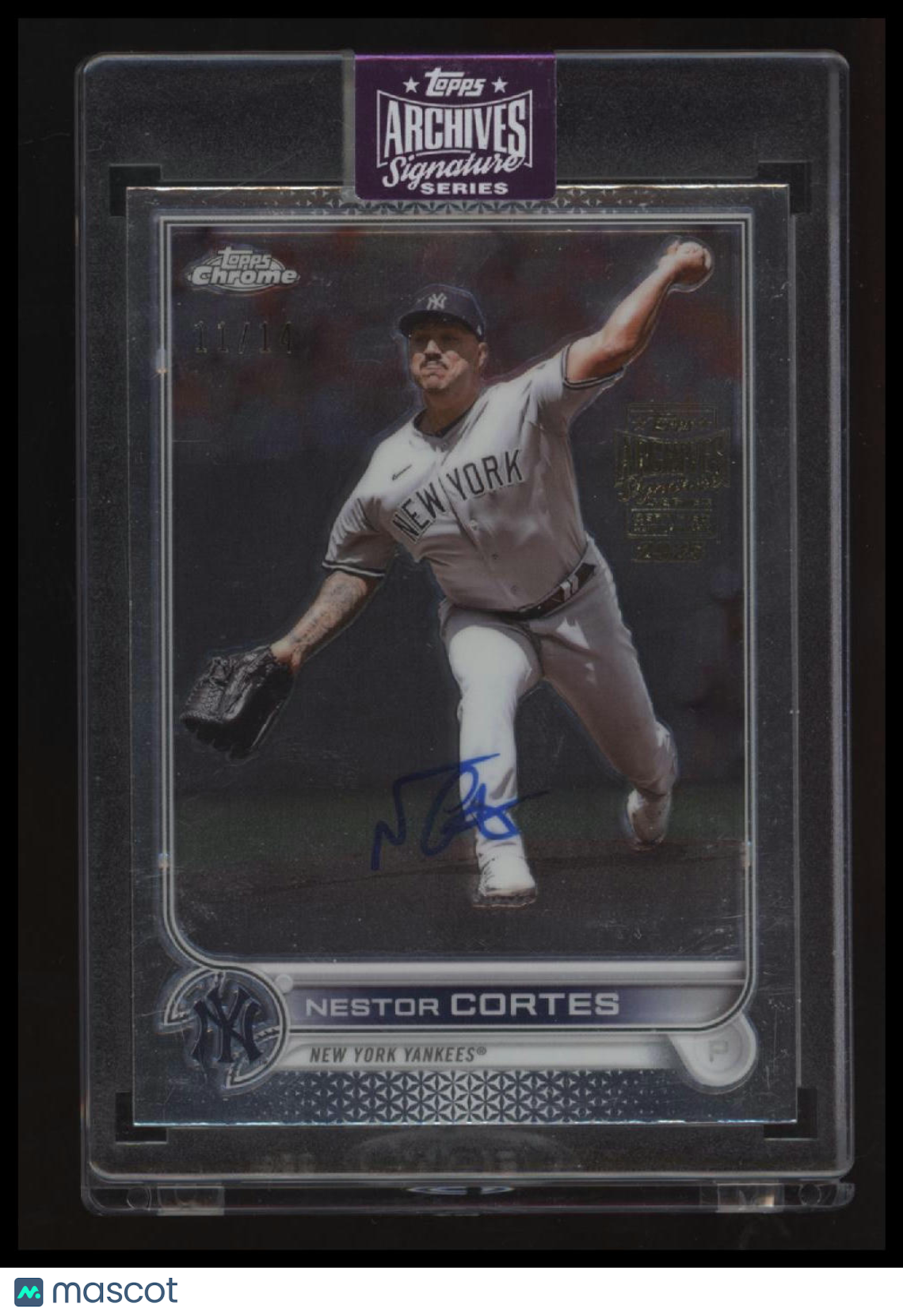 2025 Topps Archives Signature Series Nestor Cortes Chrome Auto #/14