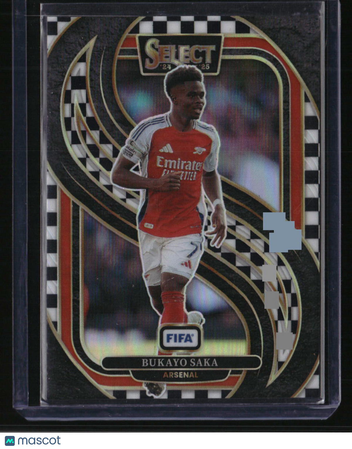 2024-25 Panini Select FIFA Bukayo Saka Checkerboard Mezzanine
