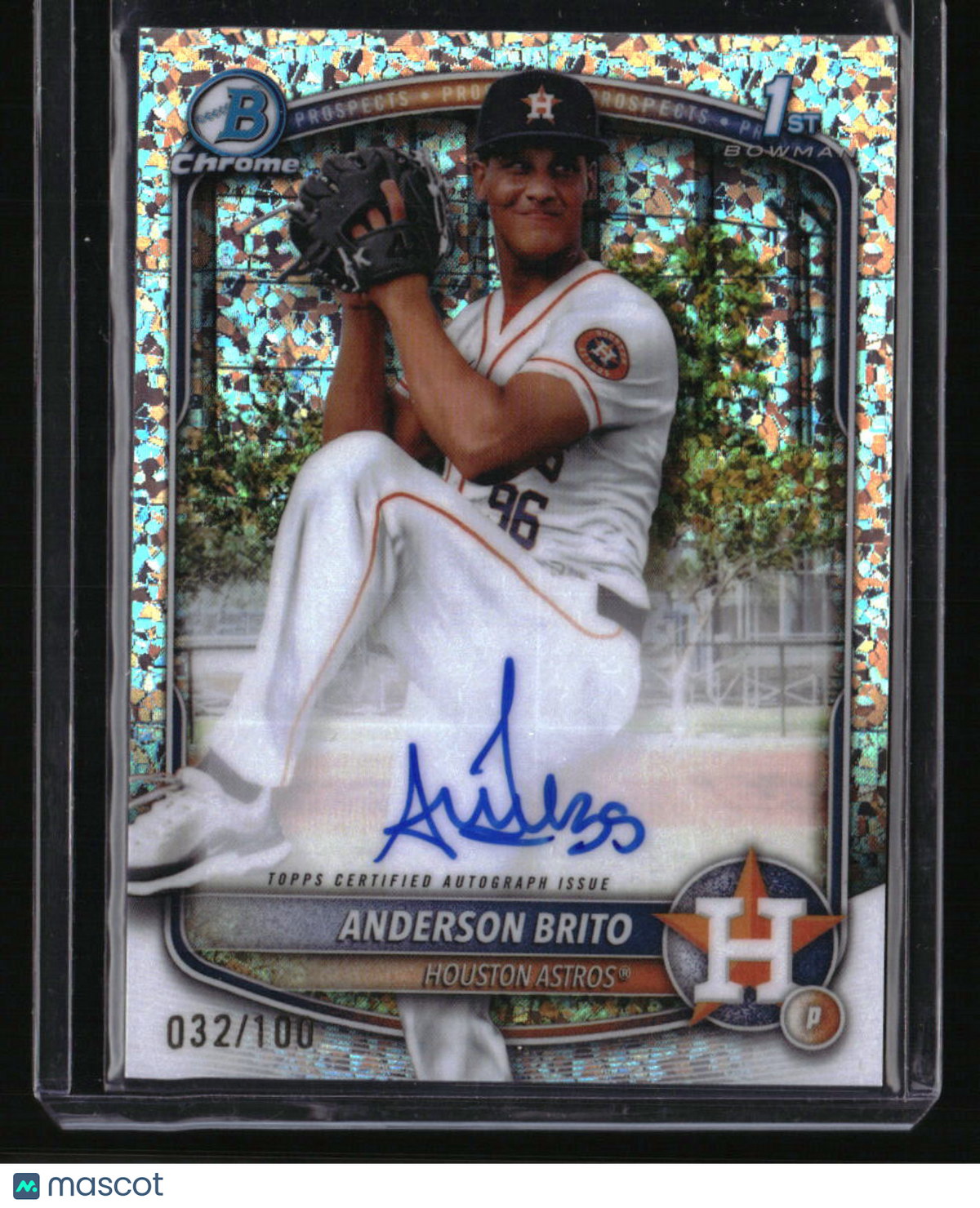 2025 Bowman Chrome Anderson Brito Prospect Auto Mini Diamond #/100