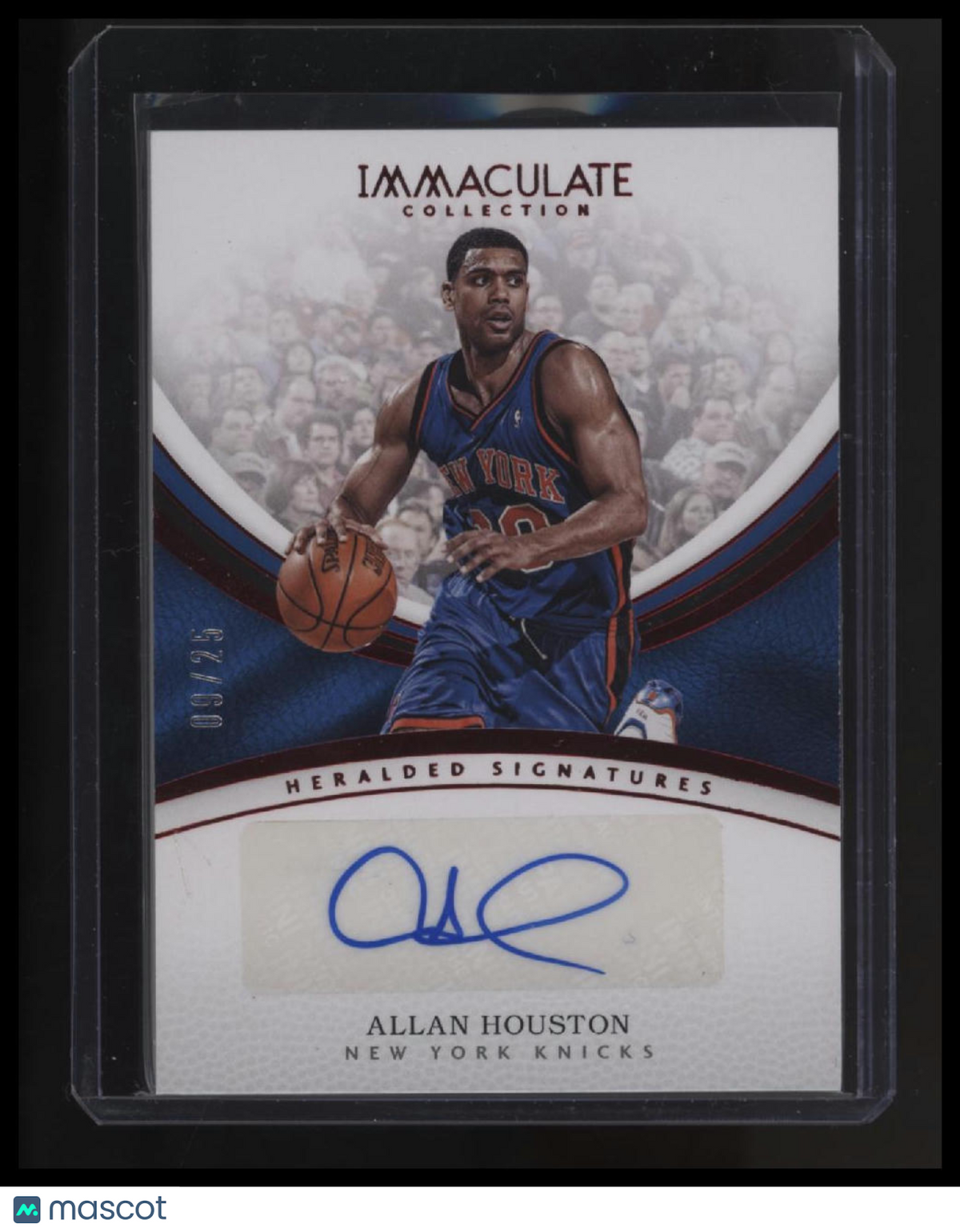 2016-17 Panini Immaculate Collection Allan Houston Heralded Signatures Red #/25