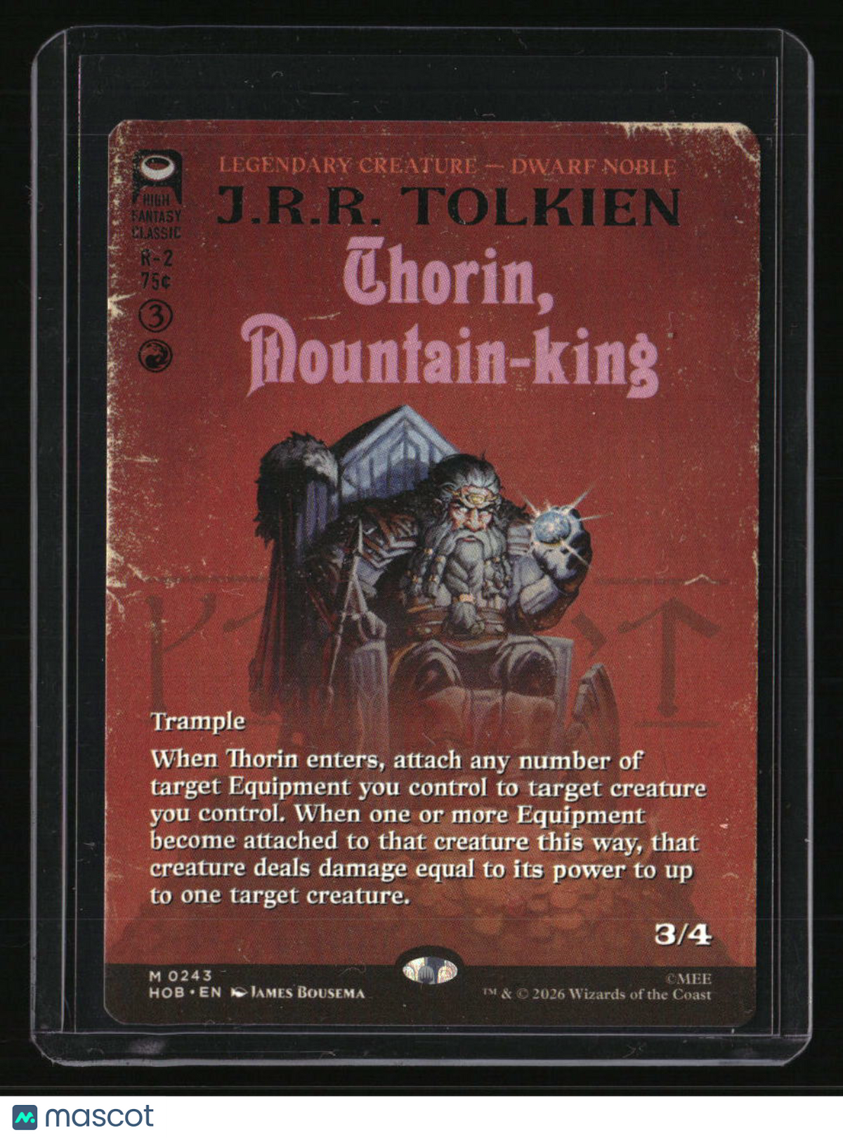 The Hobbit Thorin, Mountain-king (Borderless)