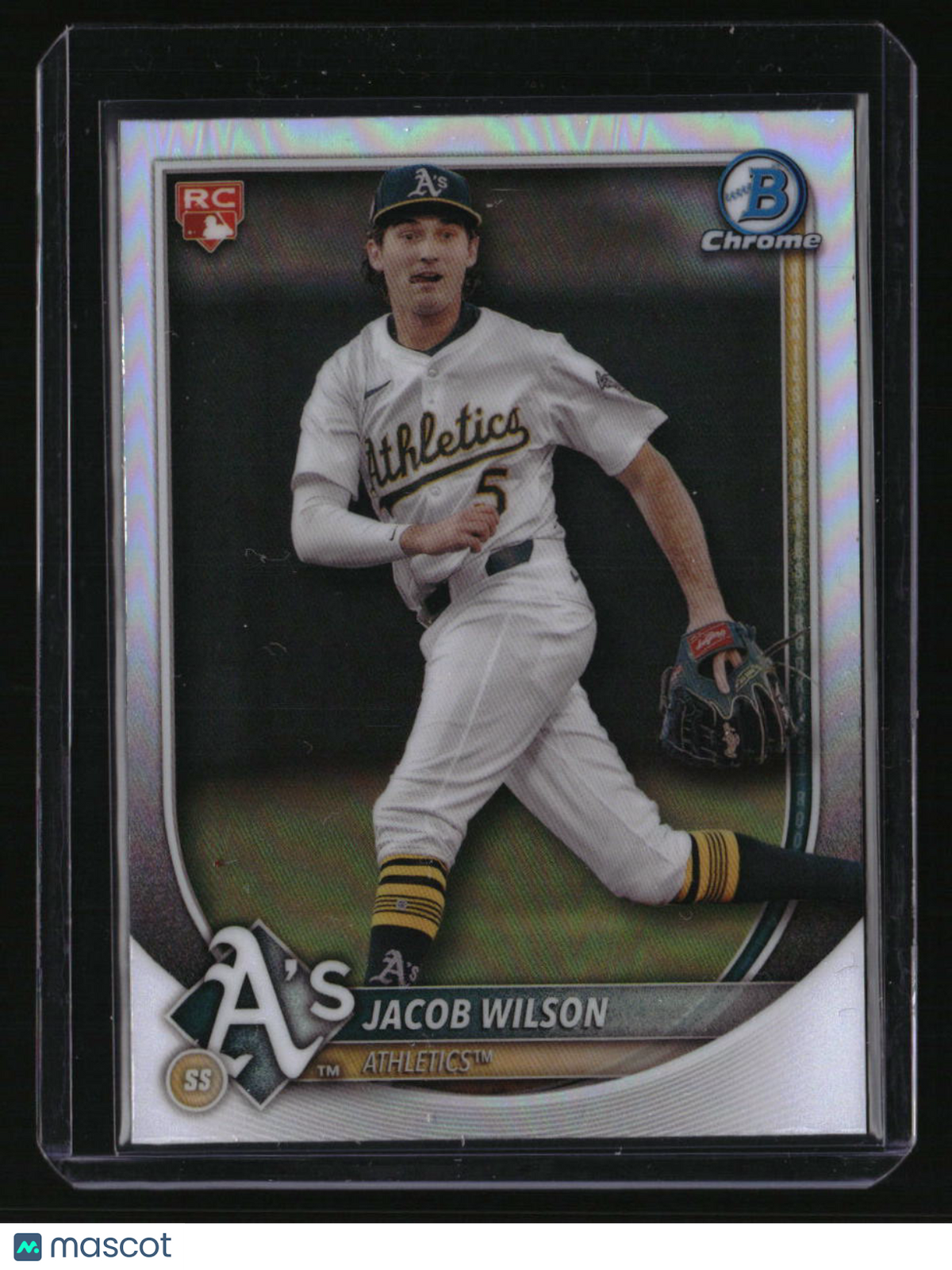 2025 Bowman Jacob Wilson Bowman Chrome Red Rookie Logo