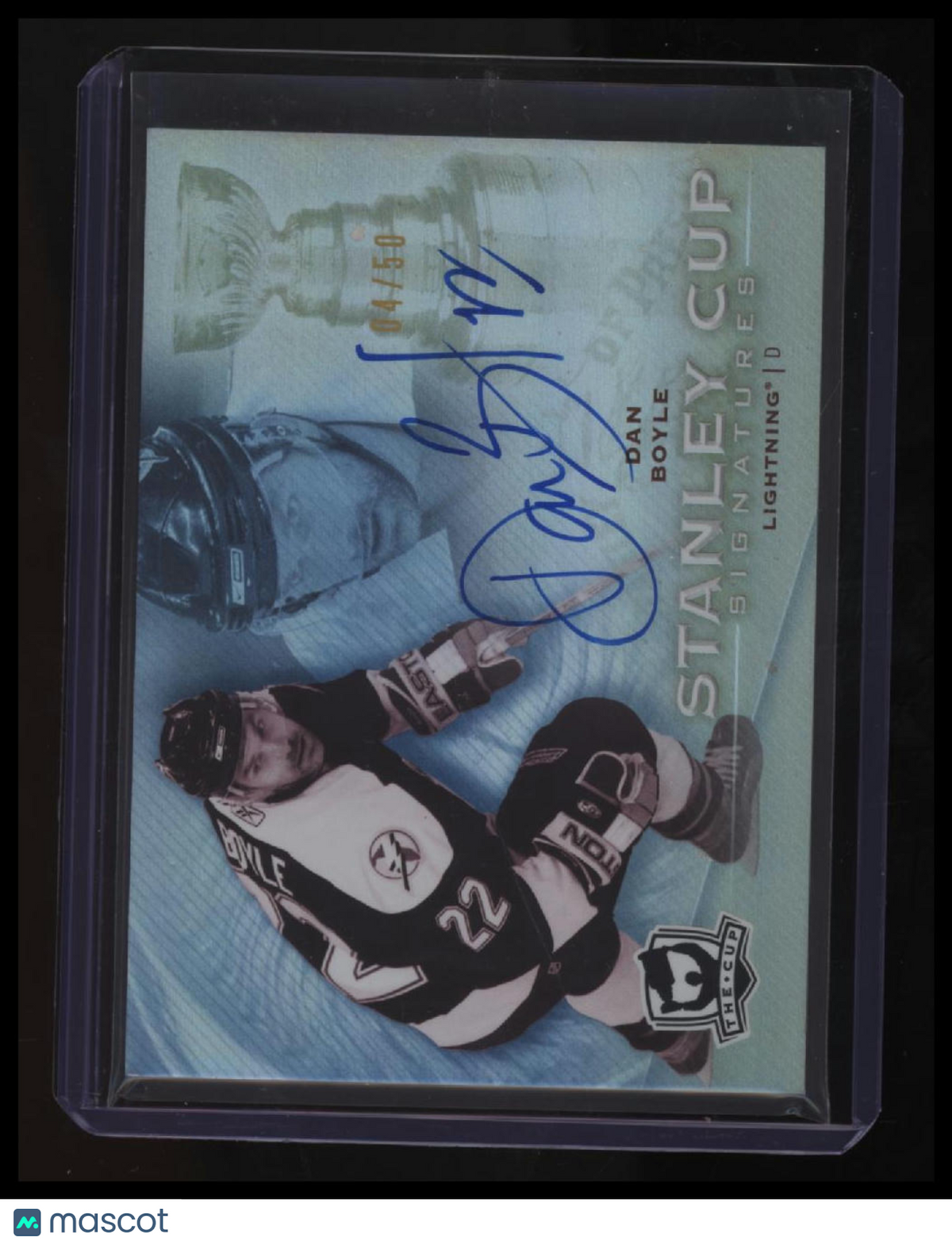 2009-10 Upper Deck The Cup Update III: Dan Boyle Stanley Cup Signatures #/50