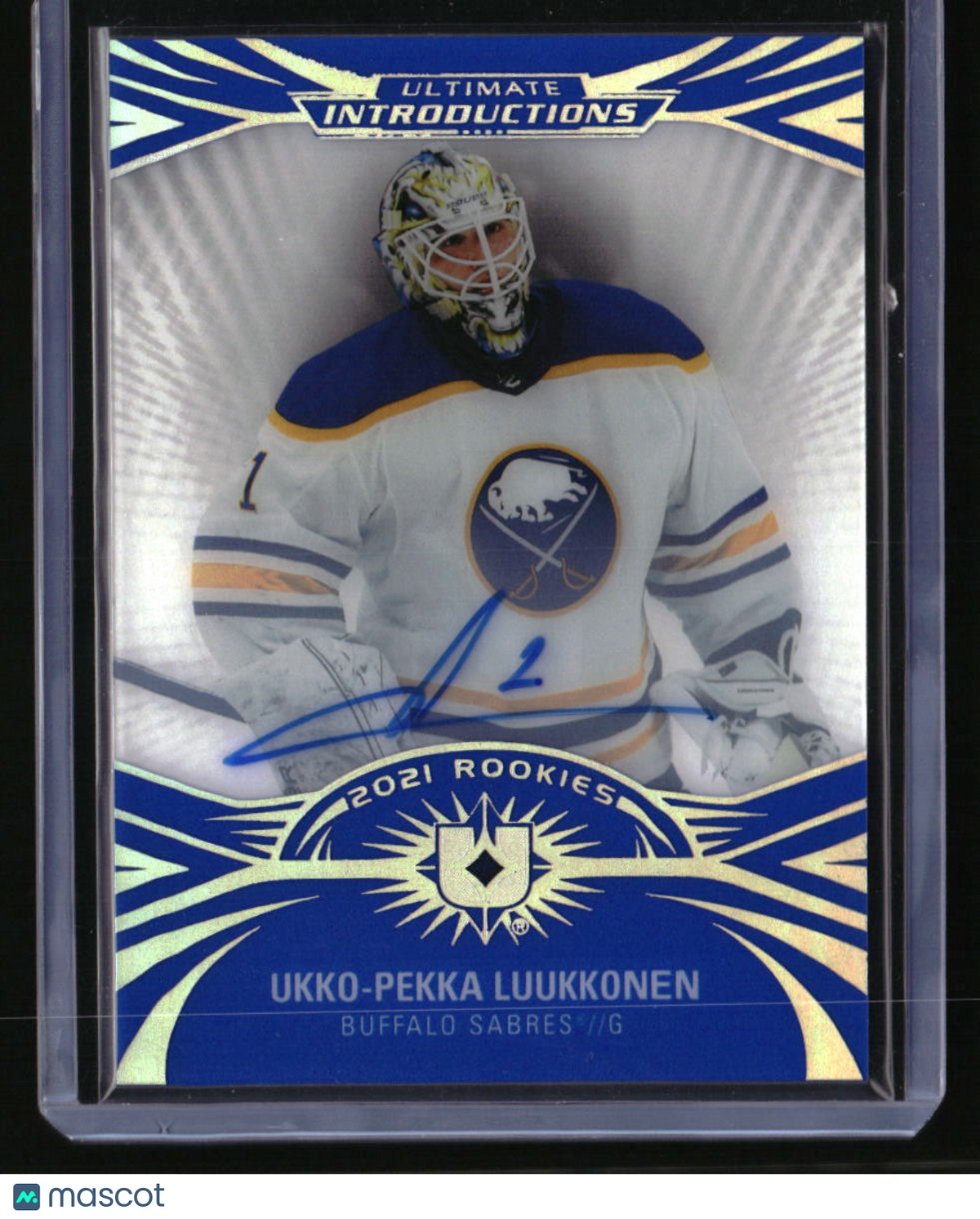 2021-22 Ultimate Collection Ukko-Pekka Luukkonen Ultimate Introductions Auto