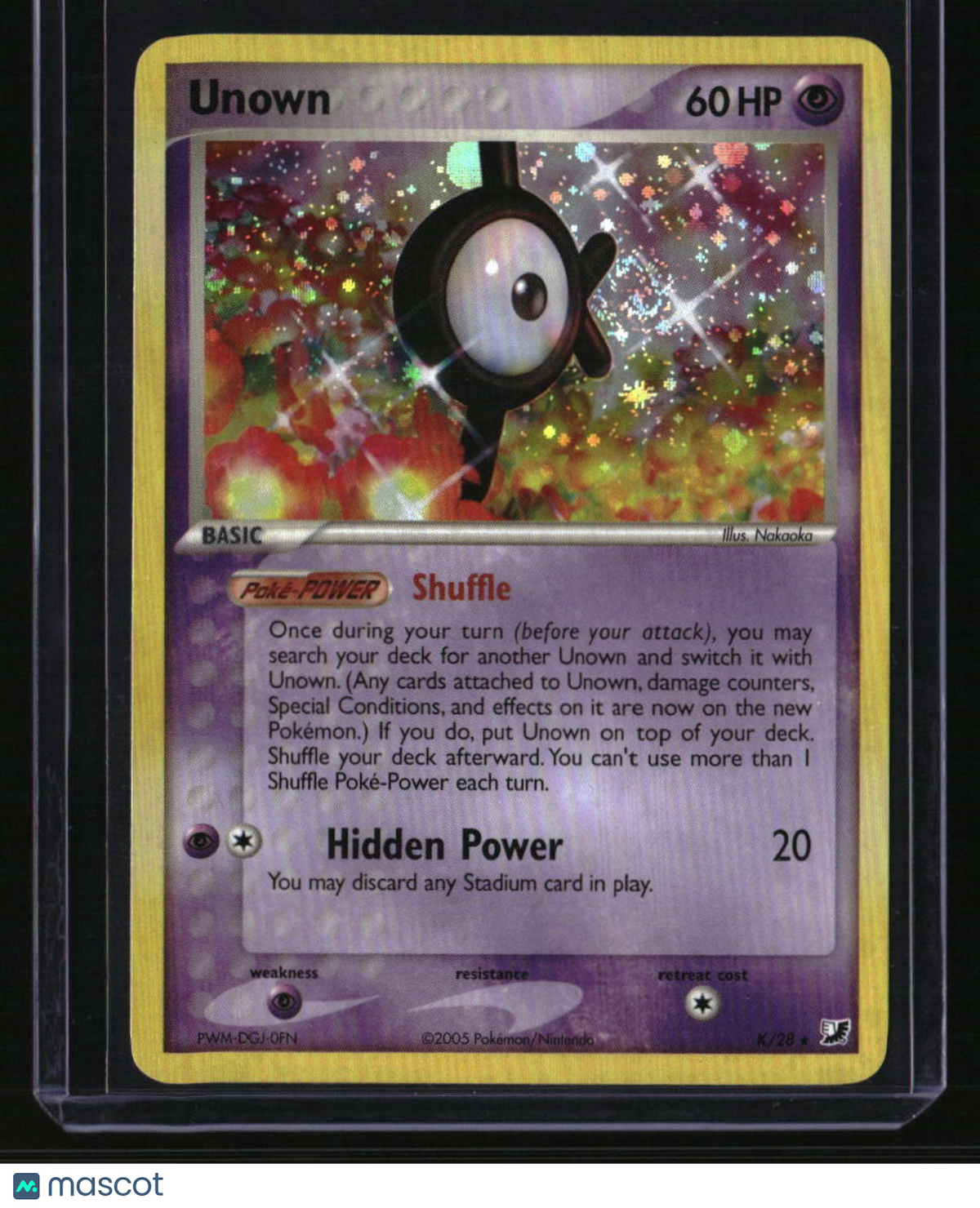 EX Unseen Forces Unown (K)
