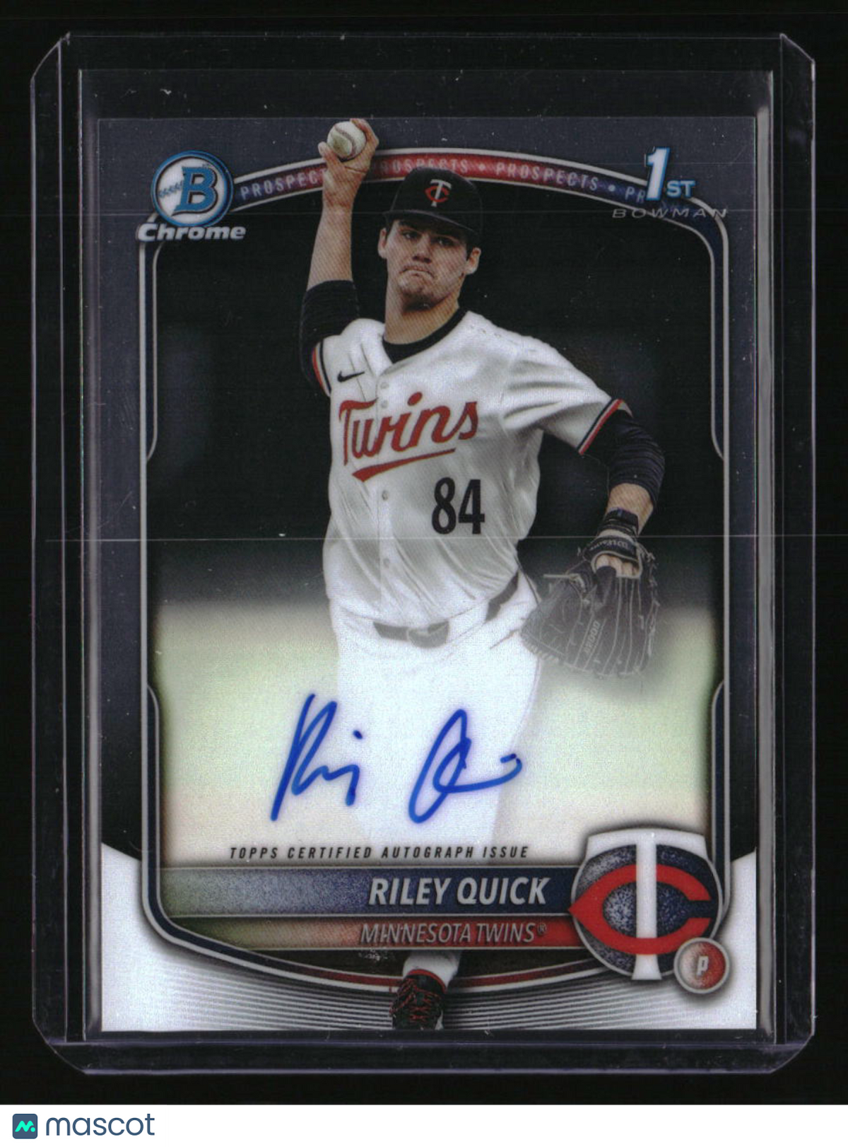 2025 Bowman Draft Riley Quick Chrome Prospect Autographs
