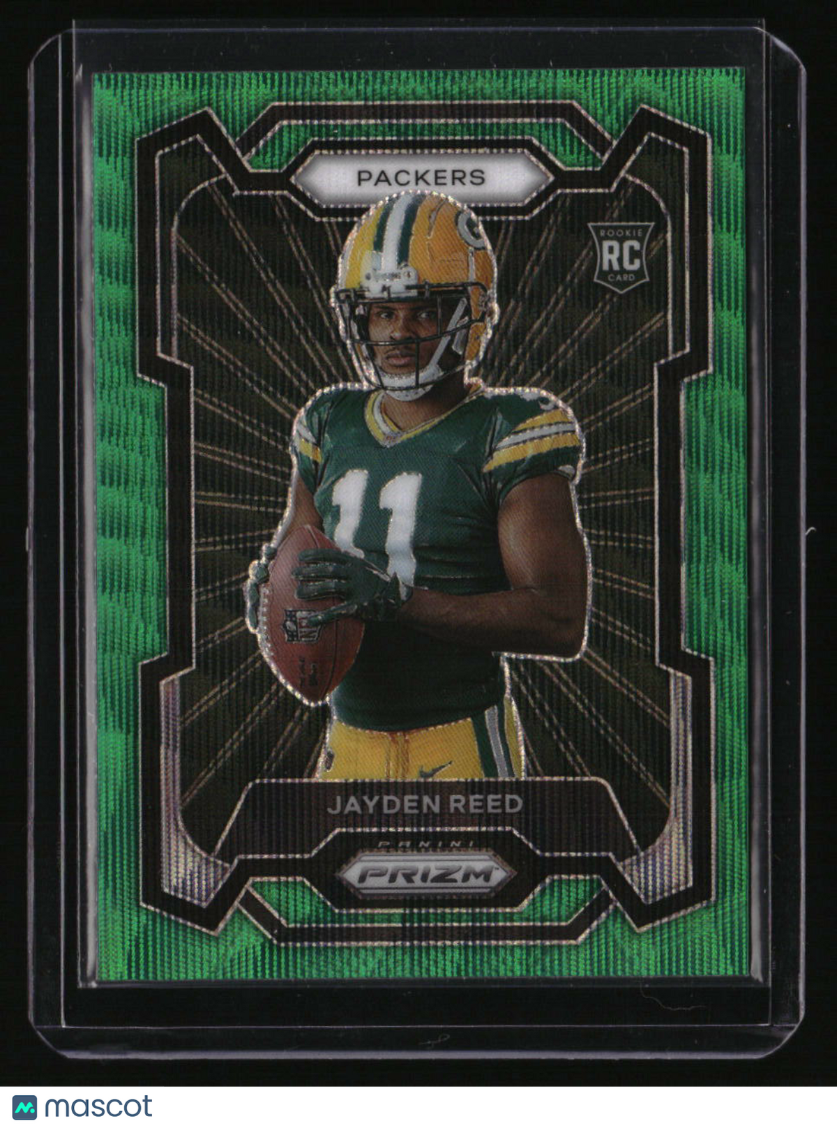 2023 Panini Prizm Jayden Reed Rookie Variations Prizms Green Wave