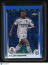 2024-25 Topps Chrome UEFA Club Competitions Kylian Mbappé Blue Refractor #/150