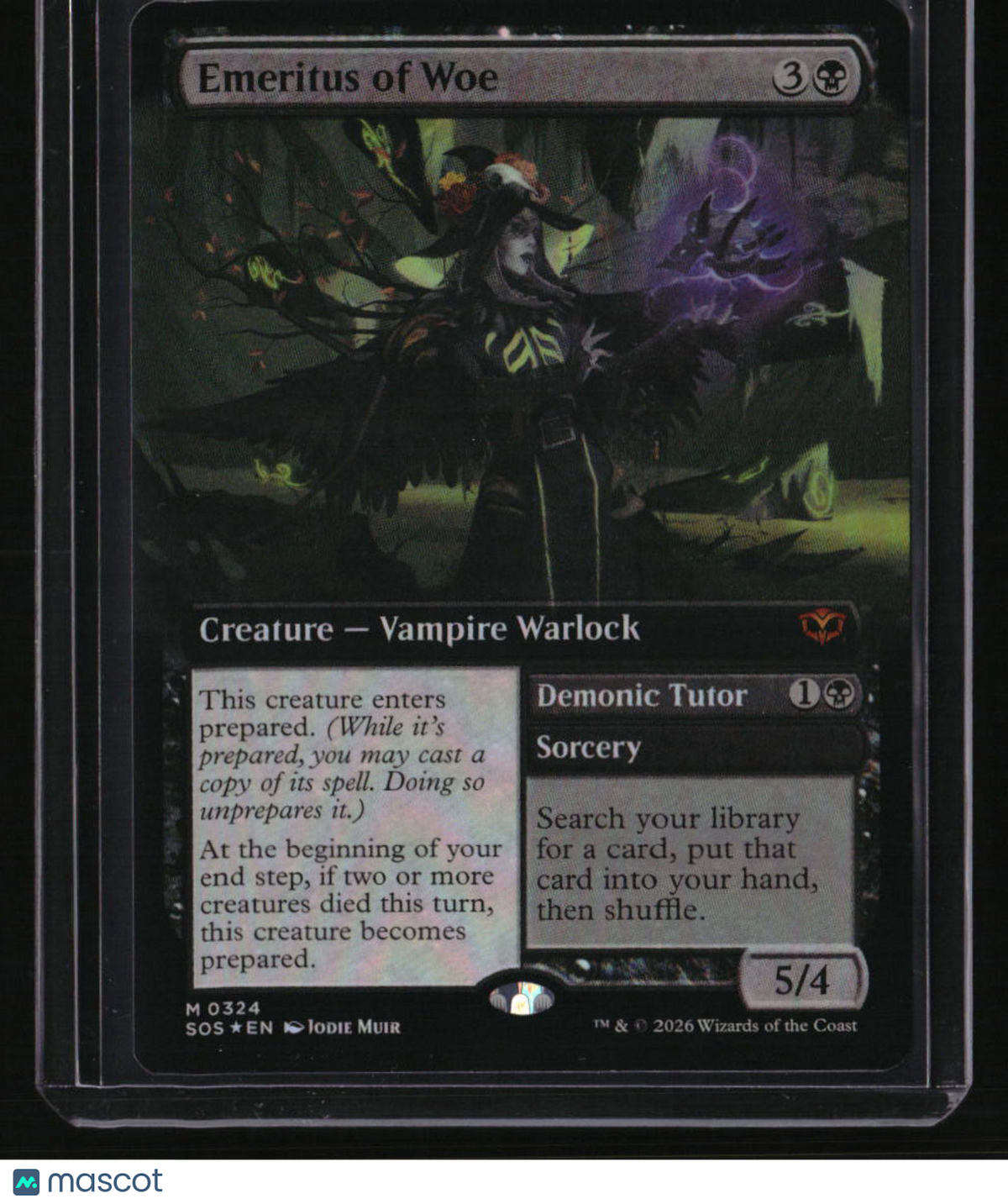 Secrets of Strixhaven Emeritus of Woe (Extended Art) Foil