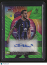 2023-24 Finest UEFA Club Comp. Hakan Çalhanoğlu Auto Neon Green Refractor #/99