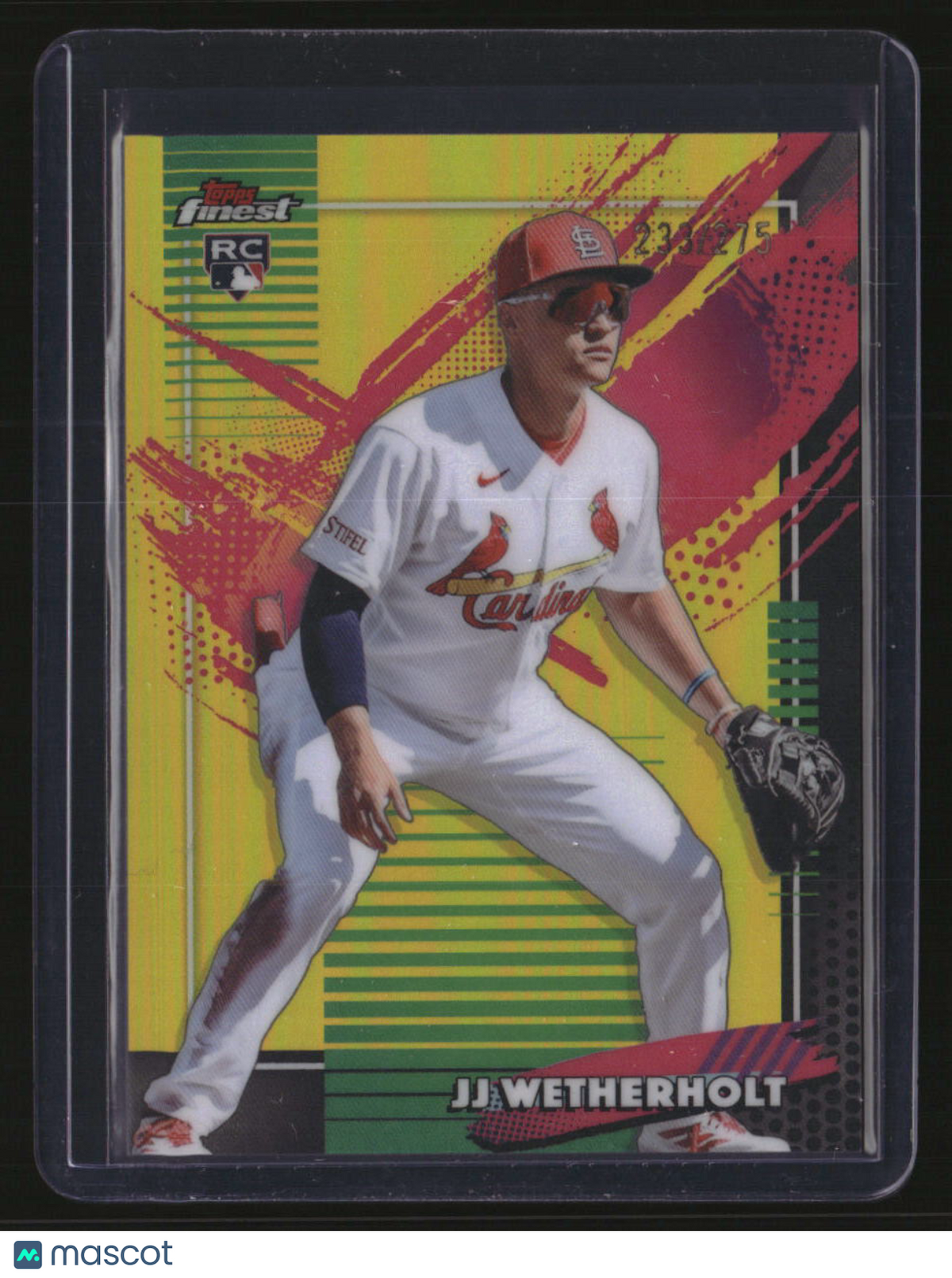 2026 Finest JJ Wetherholt Rare Yellow Refractors #/275
